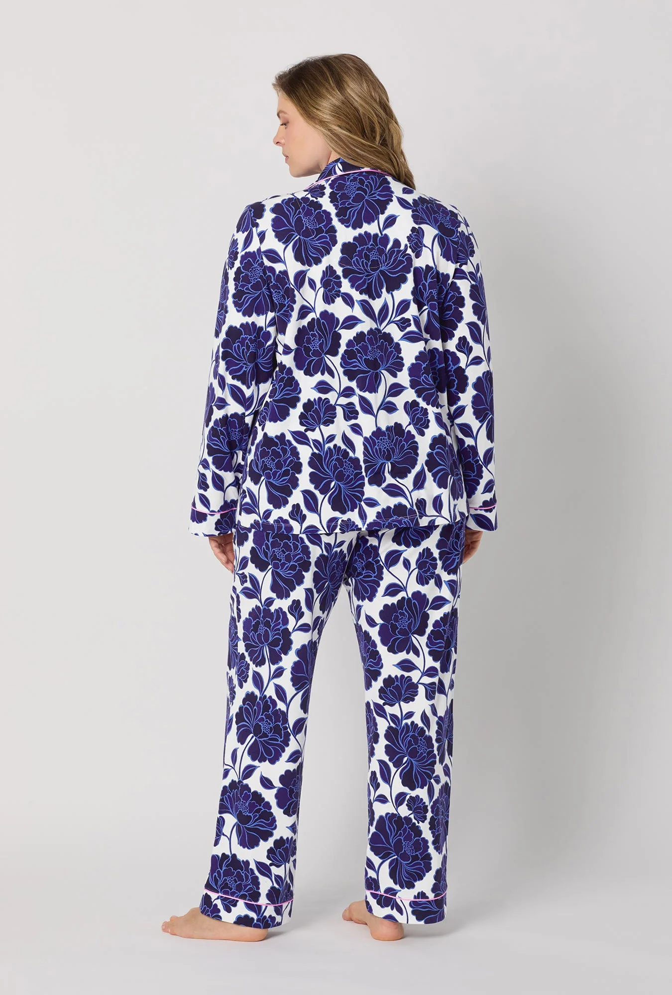 Angelina Floral Long Sleeve Classic Stretch Jersey Pj Set - Image 6