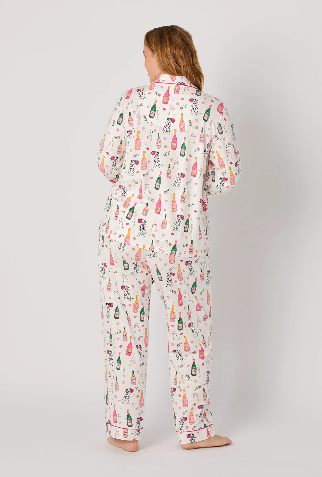 Be Mine Long Sleeve Classic Stretch Jersey Pj Set - Image 6