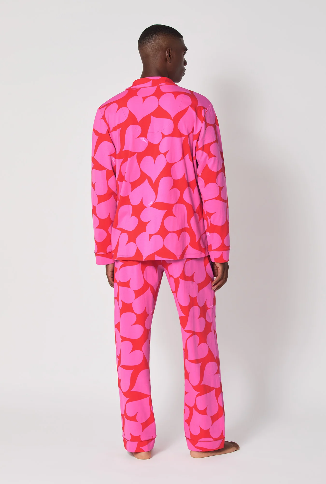BedHead x Mr. Turk Hearts Men's Long Sleeve Classic Stretch Jersey Pj Set - Image 3