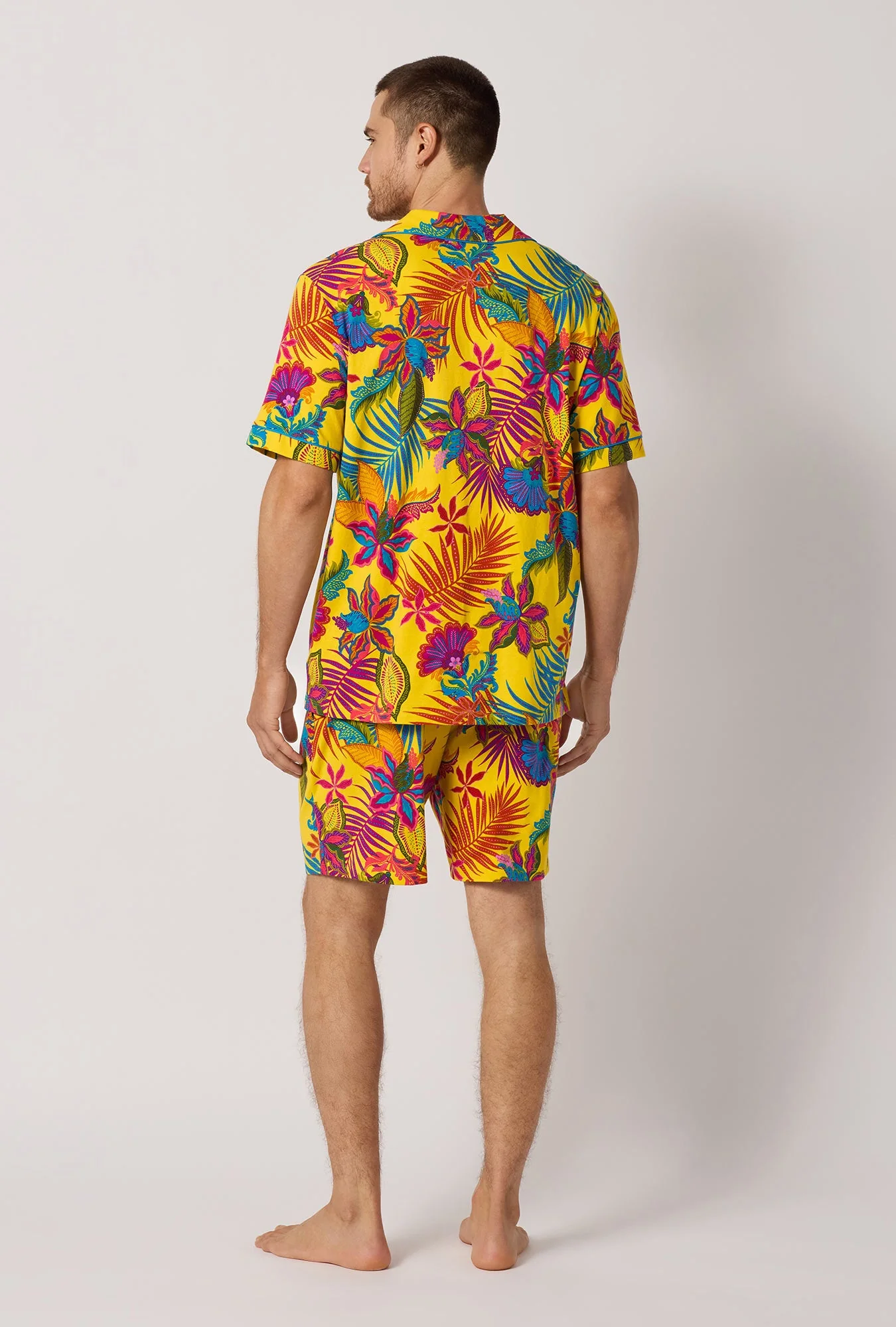 BedHead x Mr. Turk Jacobean Floral Men's Short Sleeve Classic Stretch Jersey Short Pj Set - Image 2