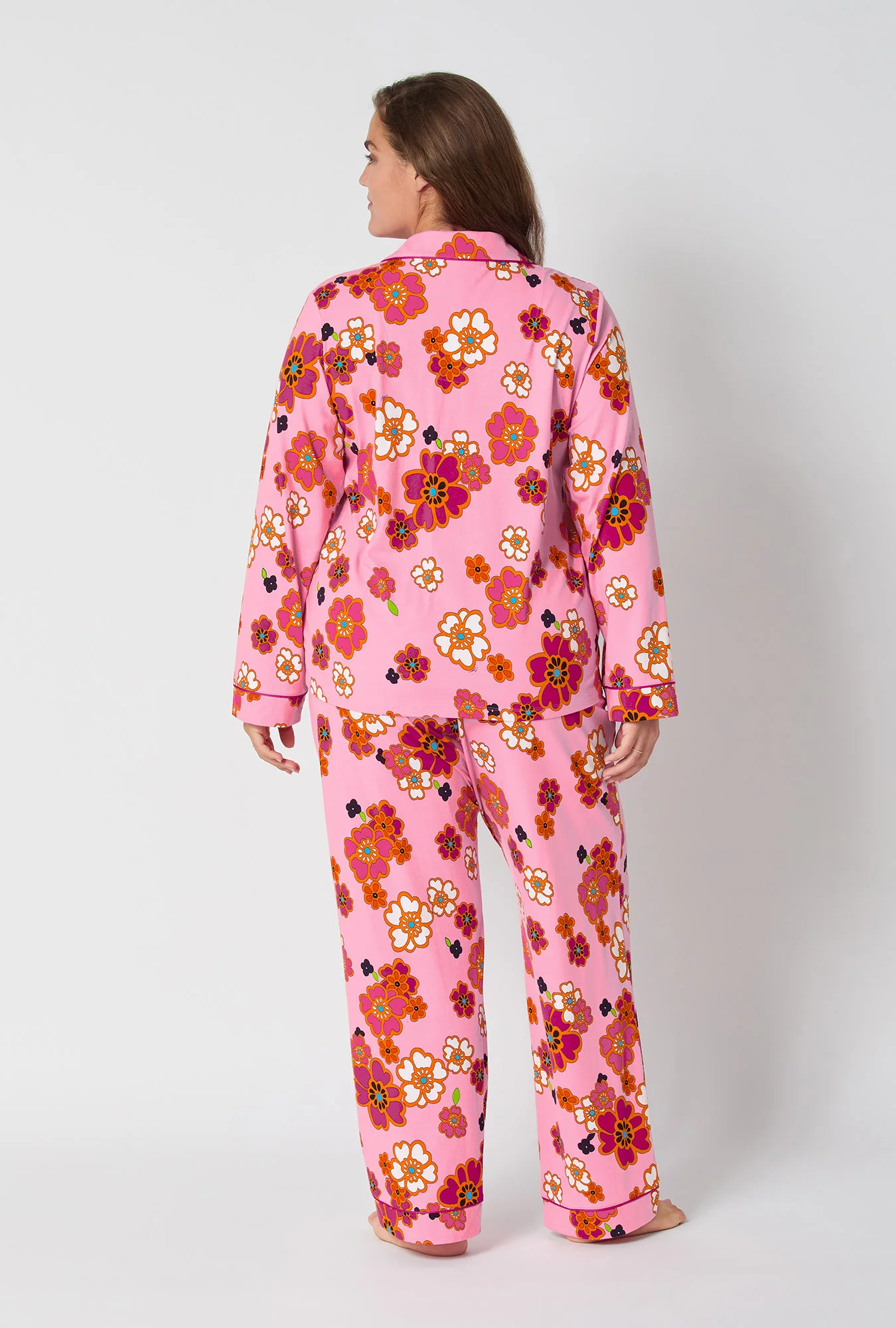 BedHead x Trina Turk Resort Floral Long Sleeve Classic Stretch Jersey Pj Set - Image 5