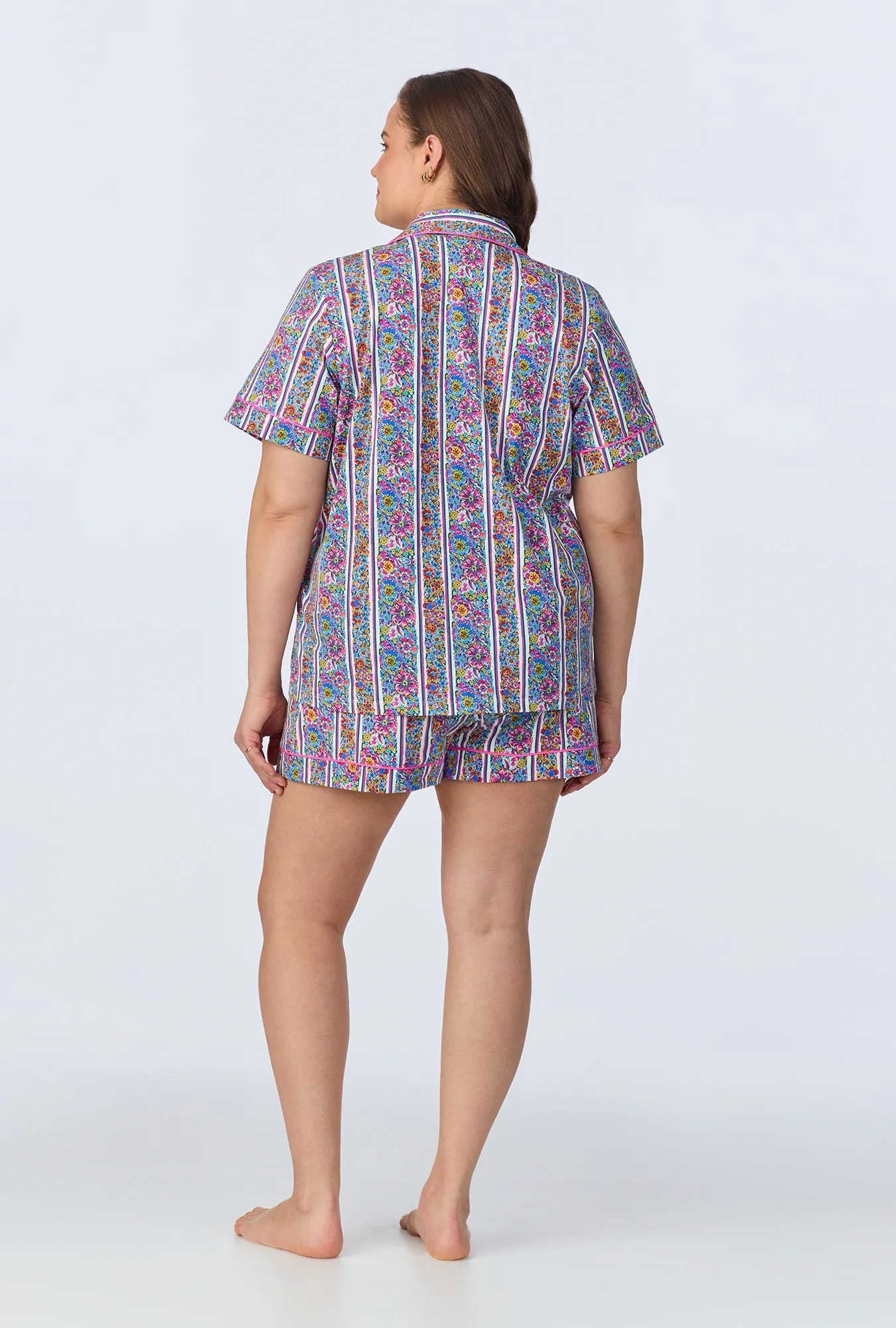 Bel Fiore Short Sleeve Classic Shorty Stretch Jersey PJ Set - Image 4