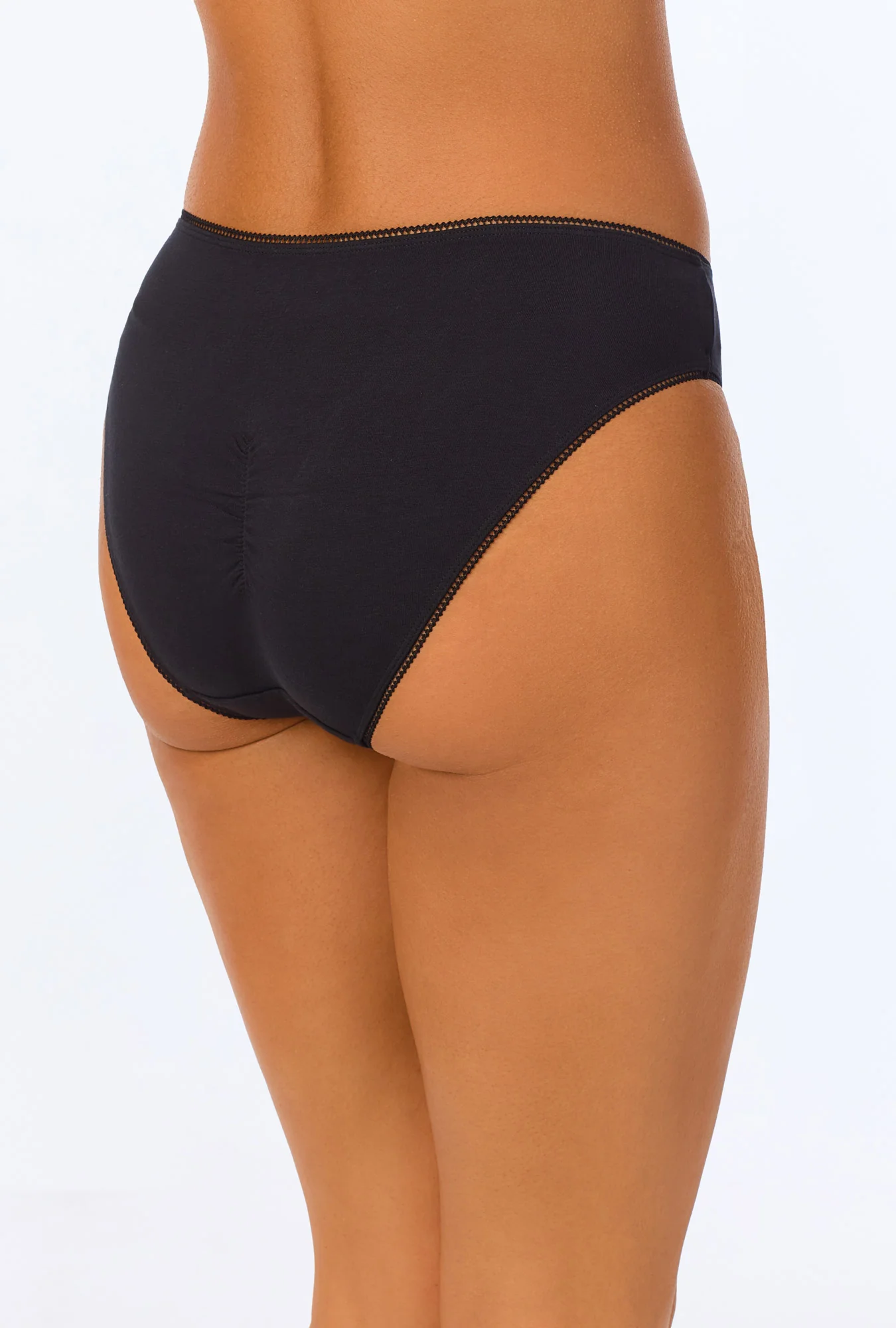 Black Stretch Jersey Bikini Underwear - Image 3