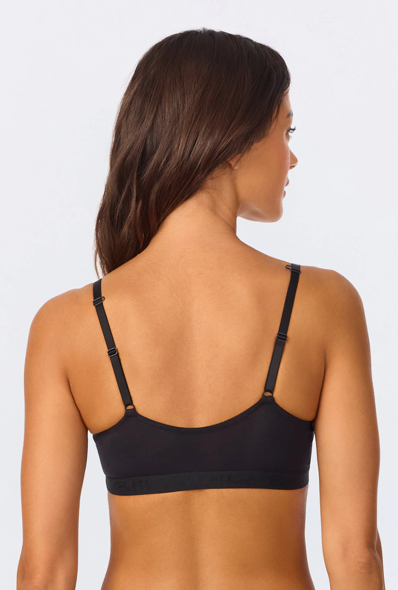 Black Stretch Jersey Bralette - Image 4