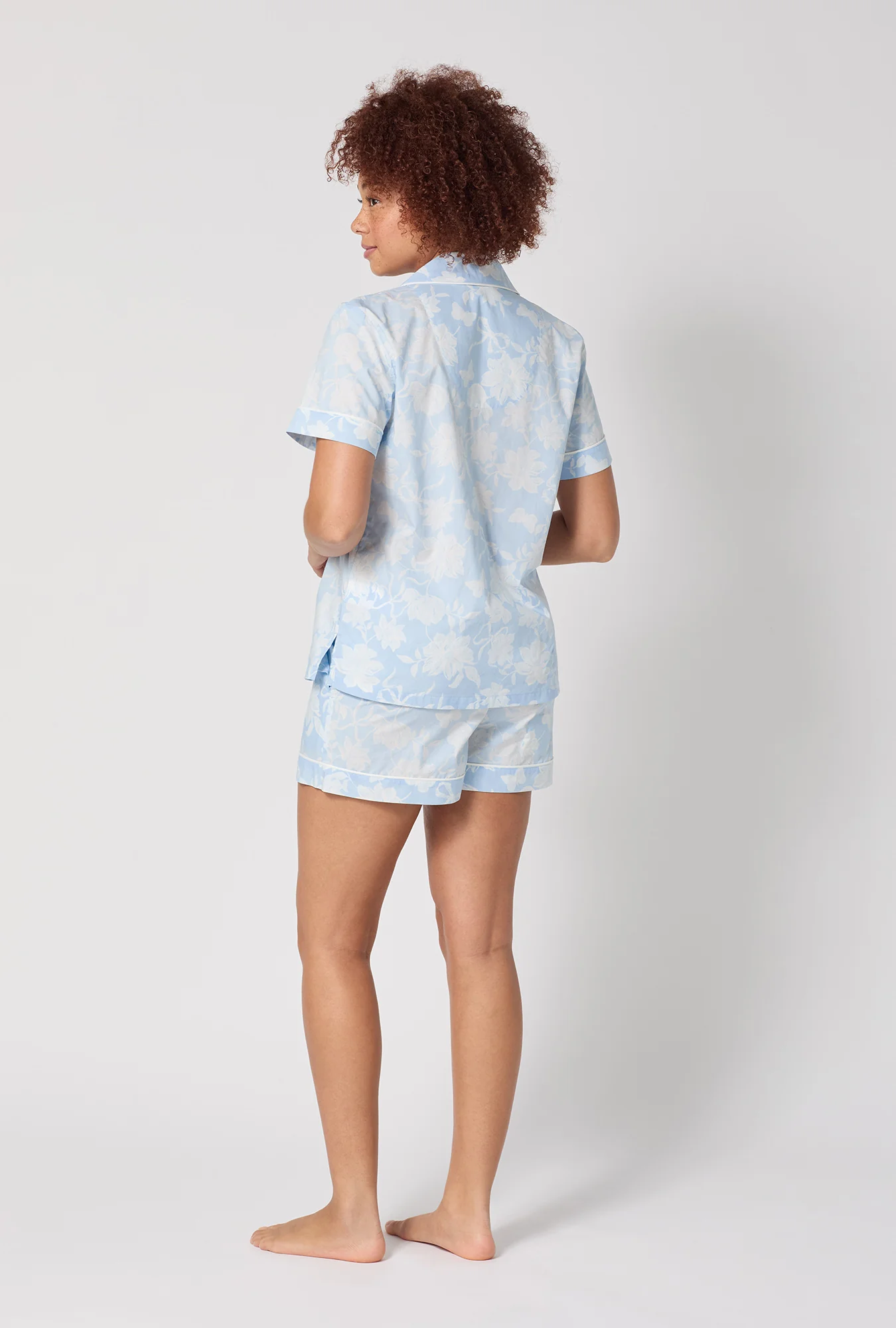 Blissful Bows Short Sleeve Classic Shorty Supersoft Cotton Poplin Pj Set - Image 3