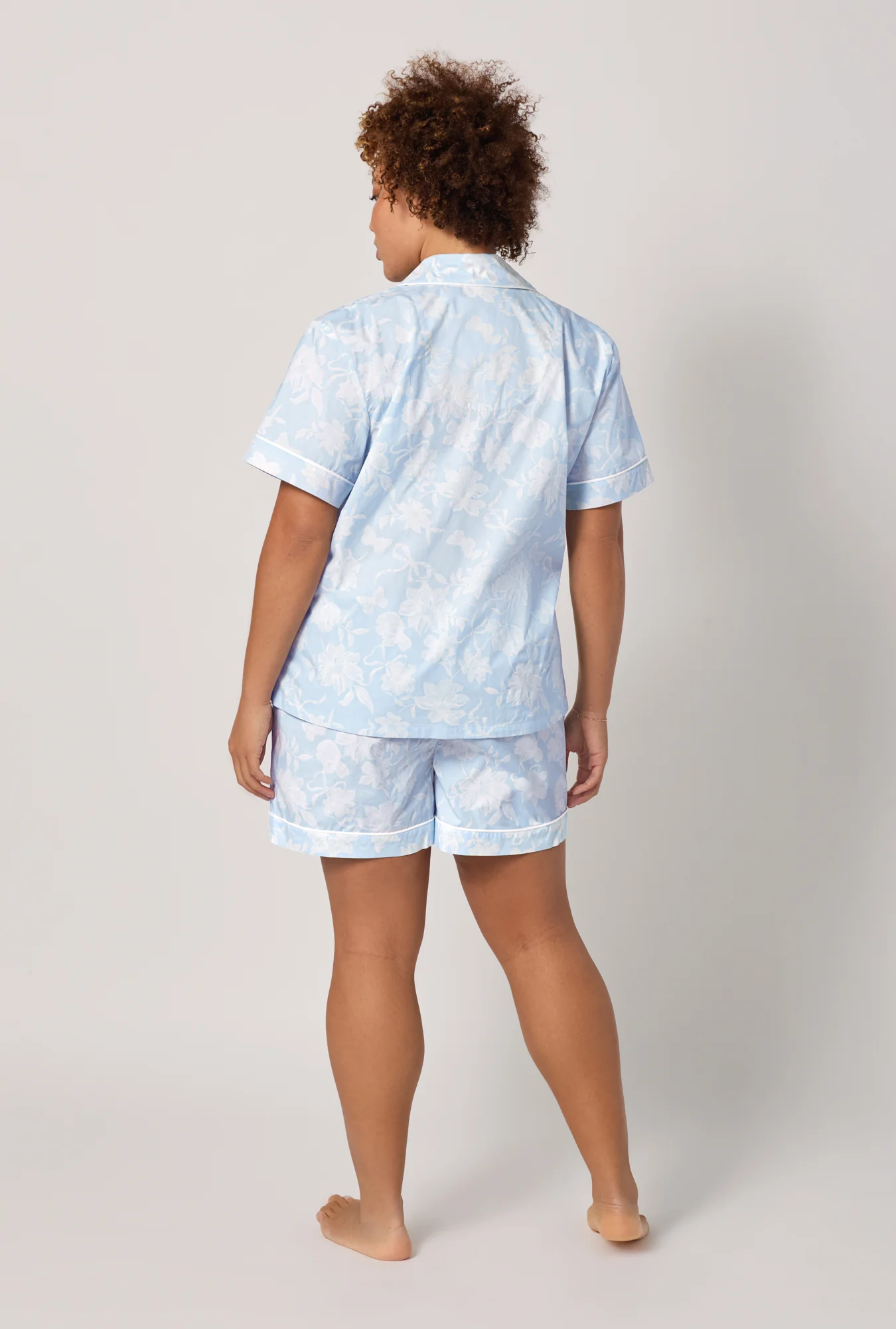 Blissful Bows Short Sleeve Classic Shorty Supersoft Cotton Poplin Pj Set - Image 6