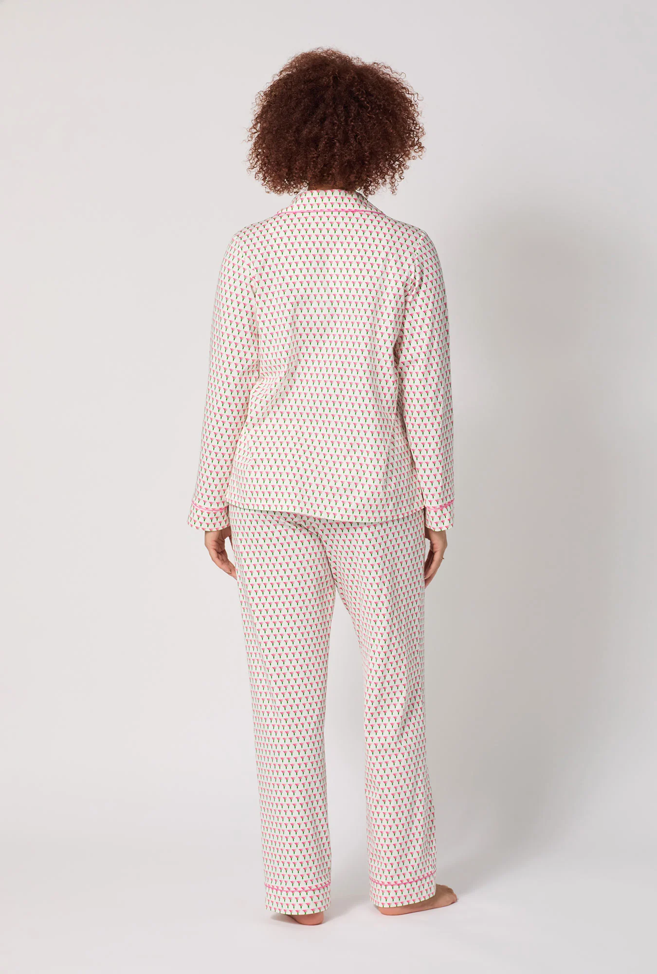 Blossom Geo Long Sleeve Classic Stretch Jersey Pj Set - Image 3