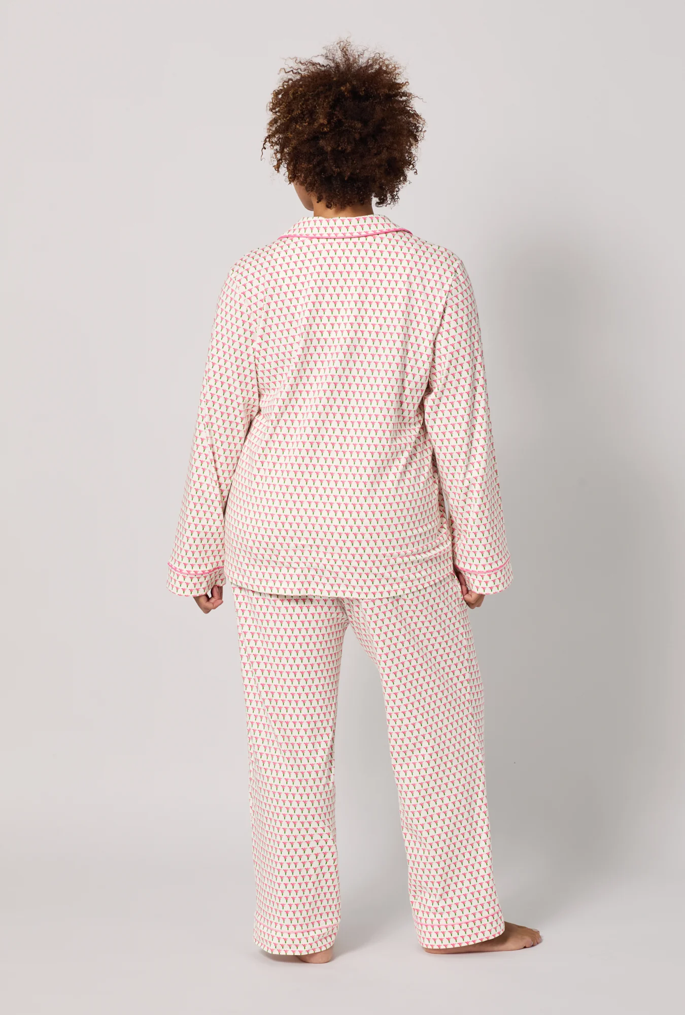 Blossom Geo Long Sleeve Classic Stretch Jersey Pj Set - Image 6