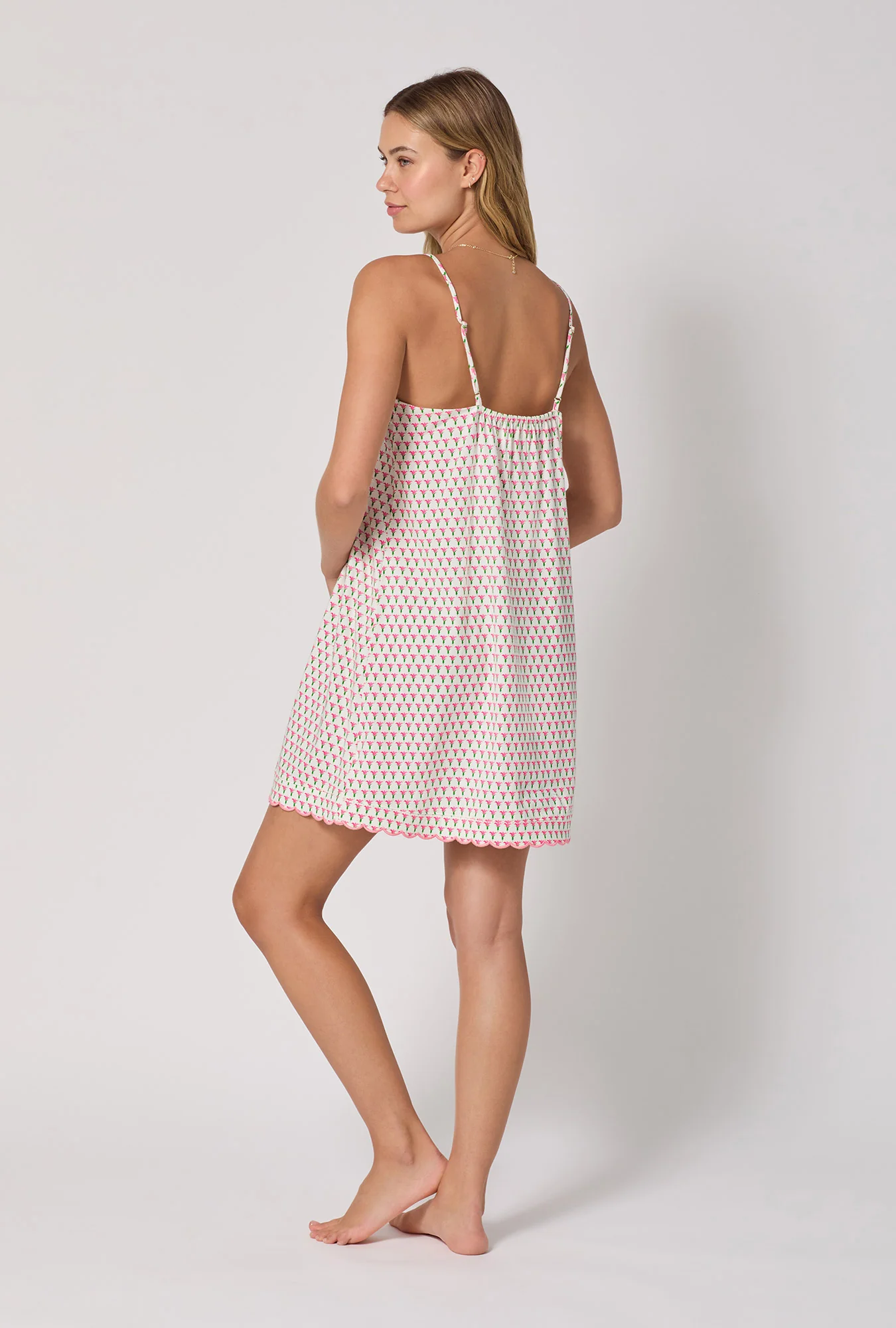 Blossom Geo Stretch Jersey Chemise - Image 3