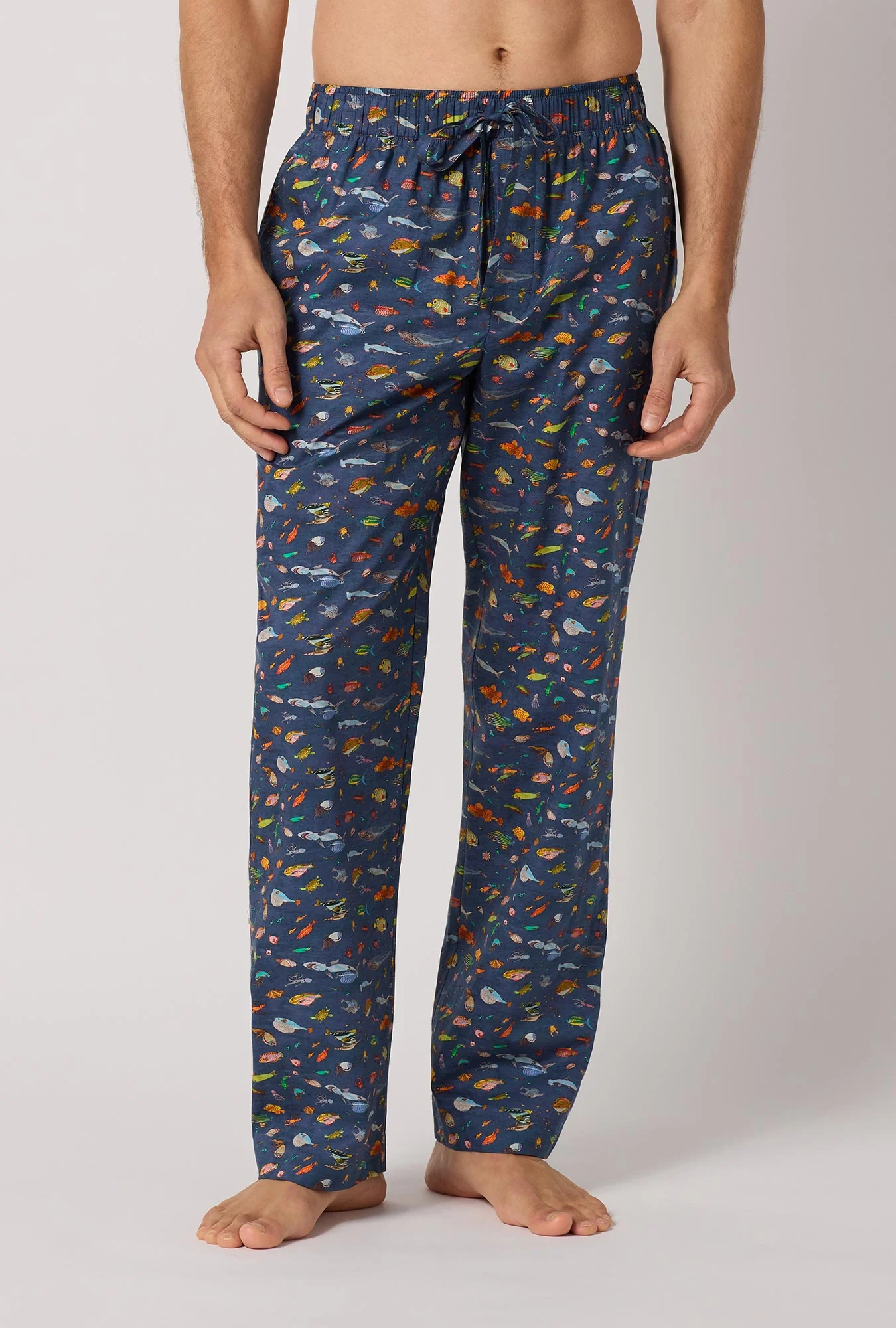 Brian's Aquarium Men's Woven Tana Lawn® Pj Pant Made With Liberty Fabrics