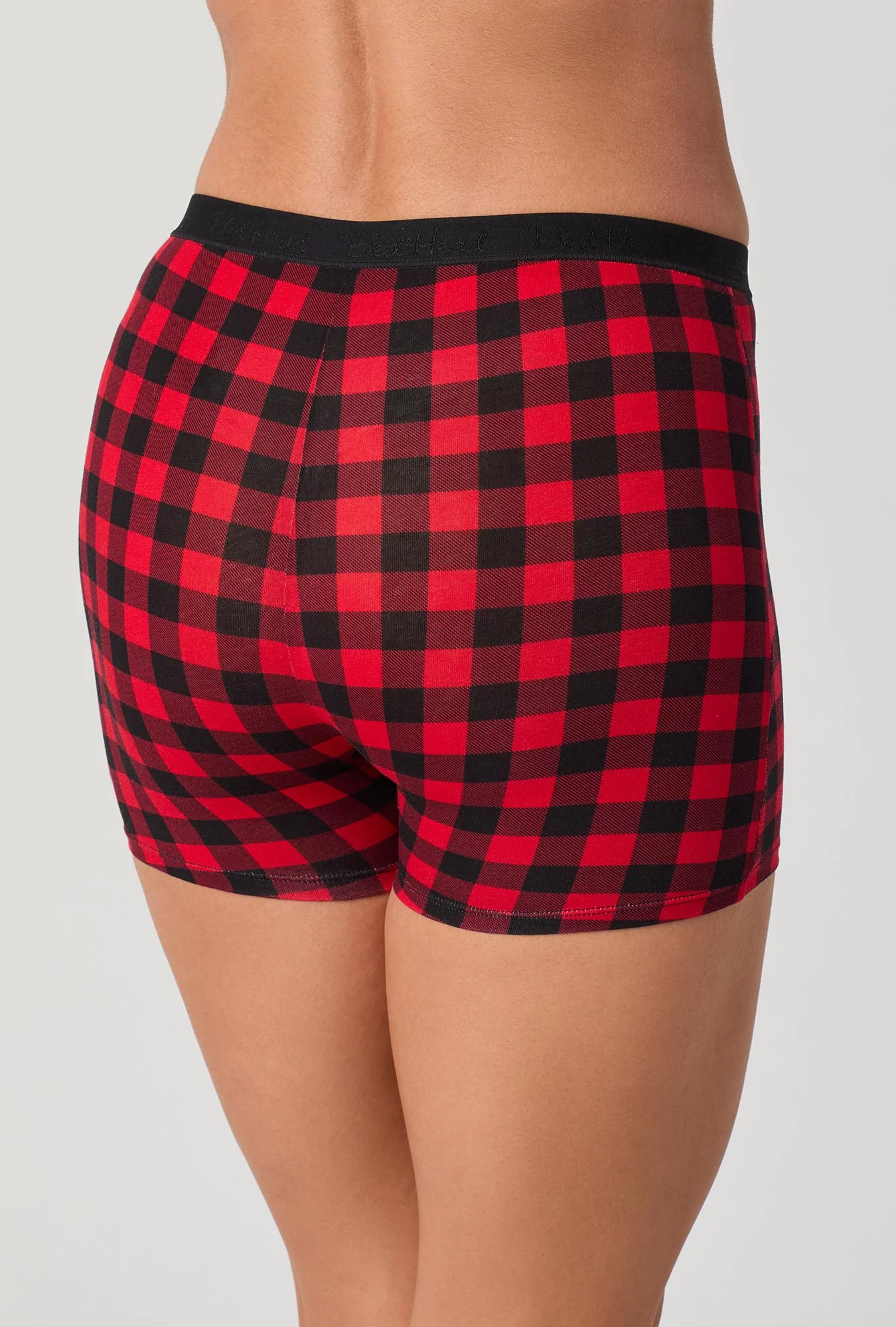 Buffalo Plaid Stretch Jersey Boxer Short - Image 2