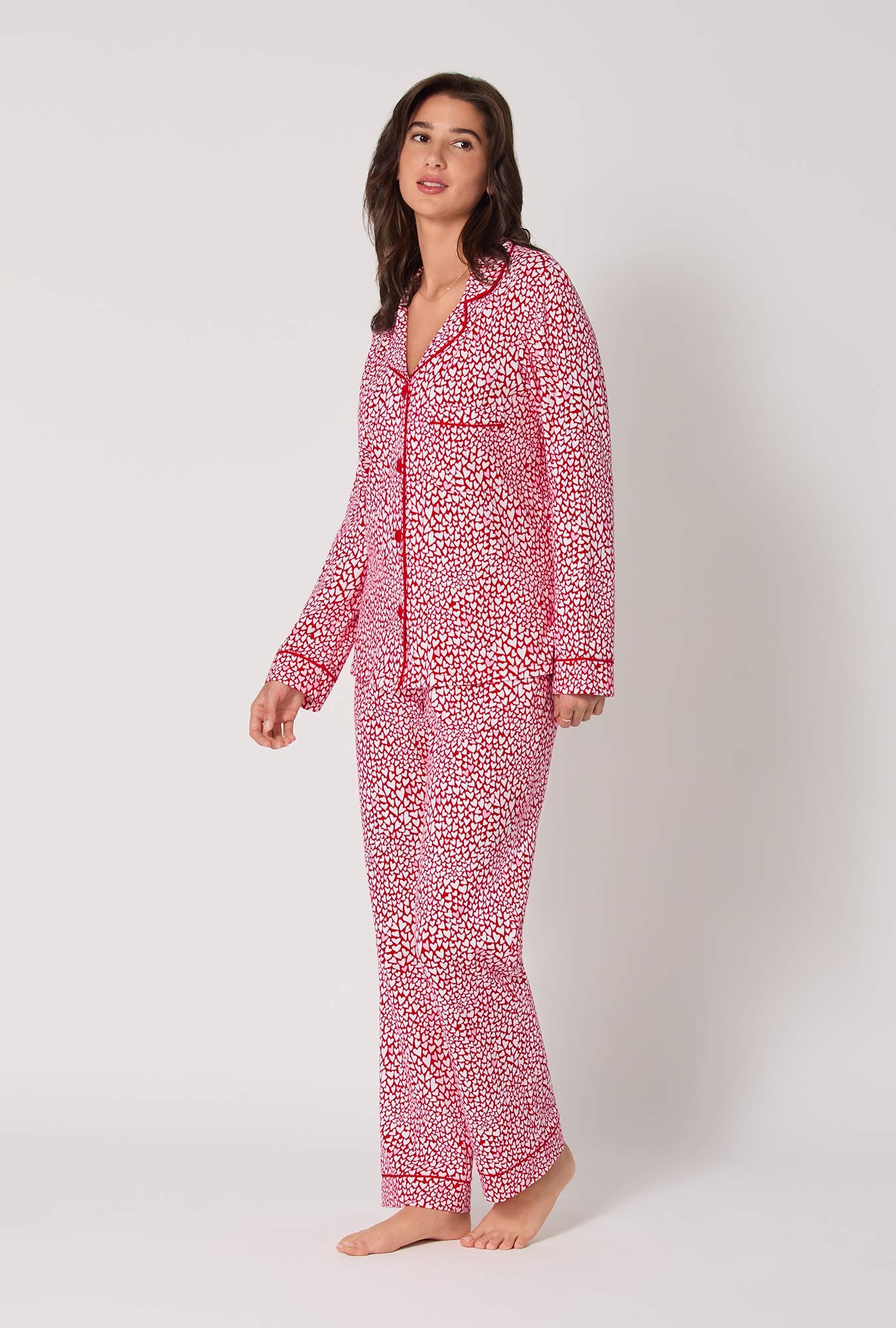 Bursting With Love Long Sleeve Classic Stretch Jersey Pj Set - Image 2