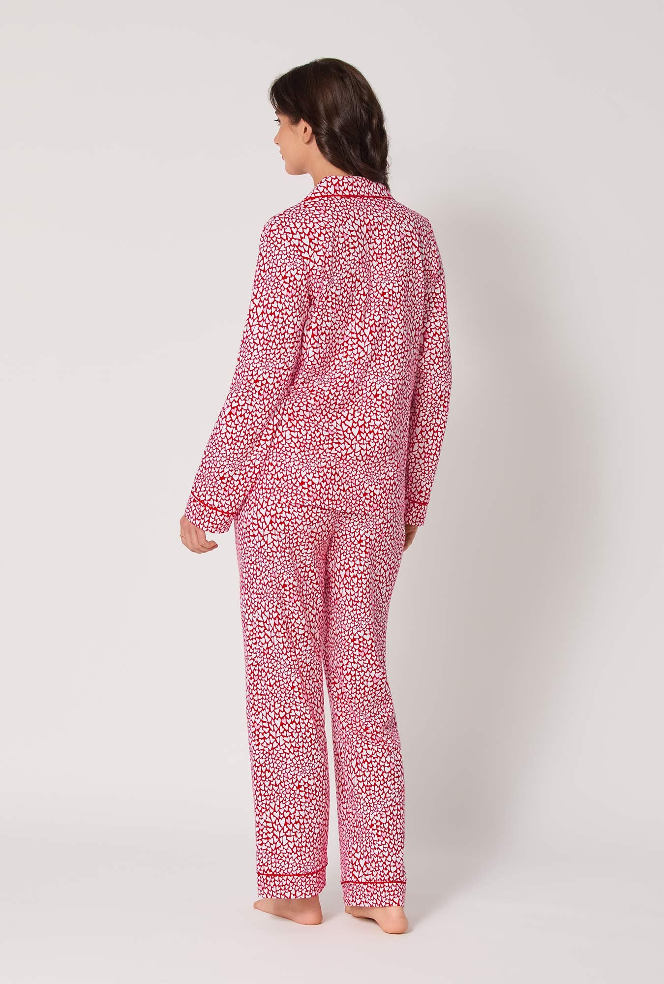 Bursting With Love Long Sleeve Classic Stretch Jersey Pj Set - Image 3