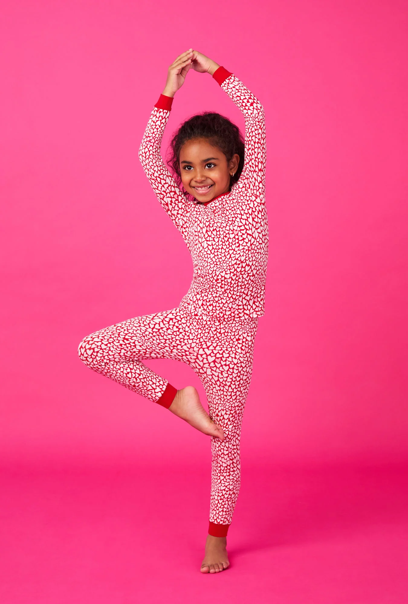 Bursting With Love Long Sleeve Stretch Jersey Kids Pj Set - Image 2