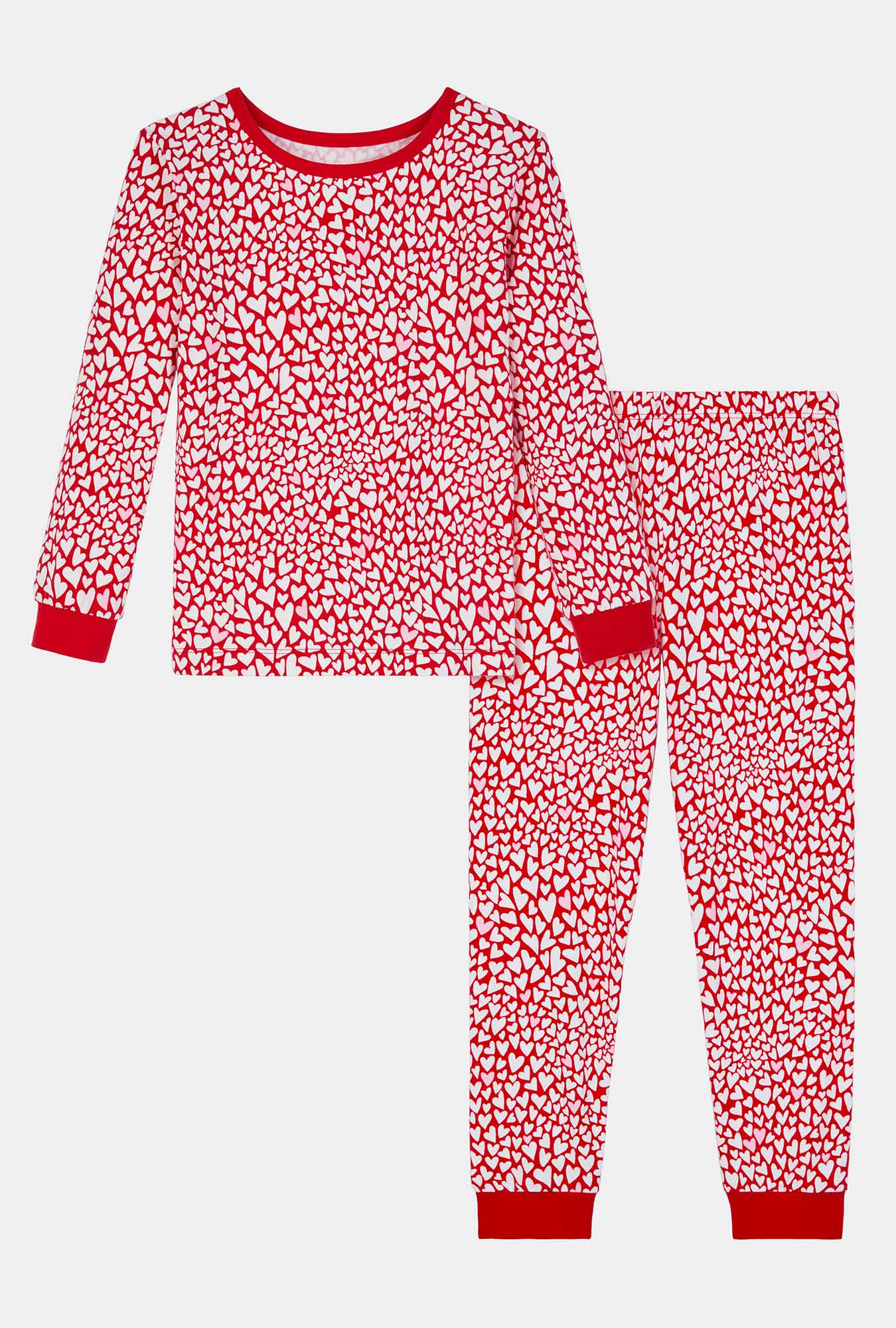 Bursting With Love Long Sleeve Stretch Jersey Kids Pj Set - Image 5