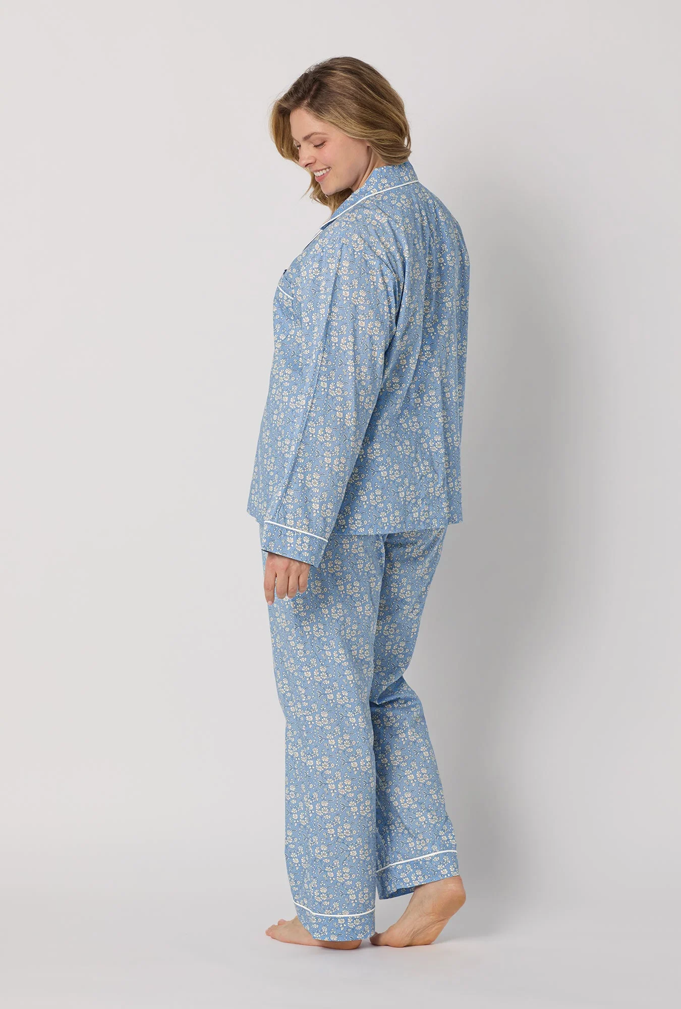 Capel Long Sleeve Classic Woven Tana Lawn® Pj Set Made With Liberty Fabric - Image 6