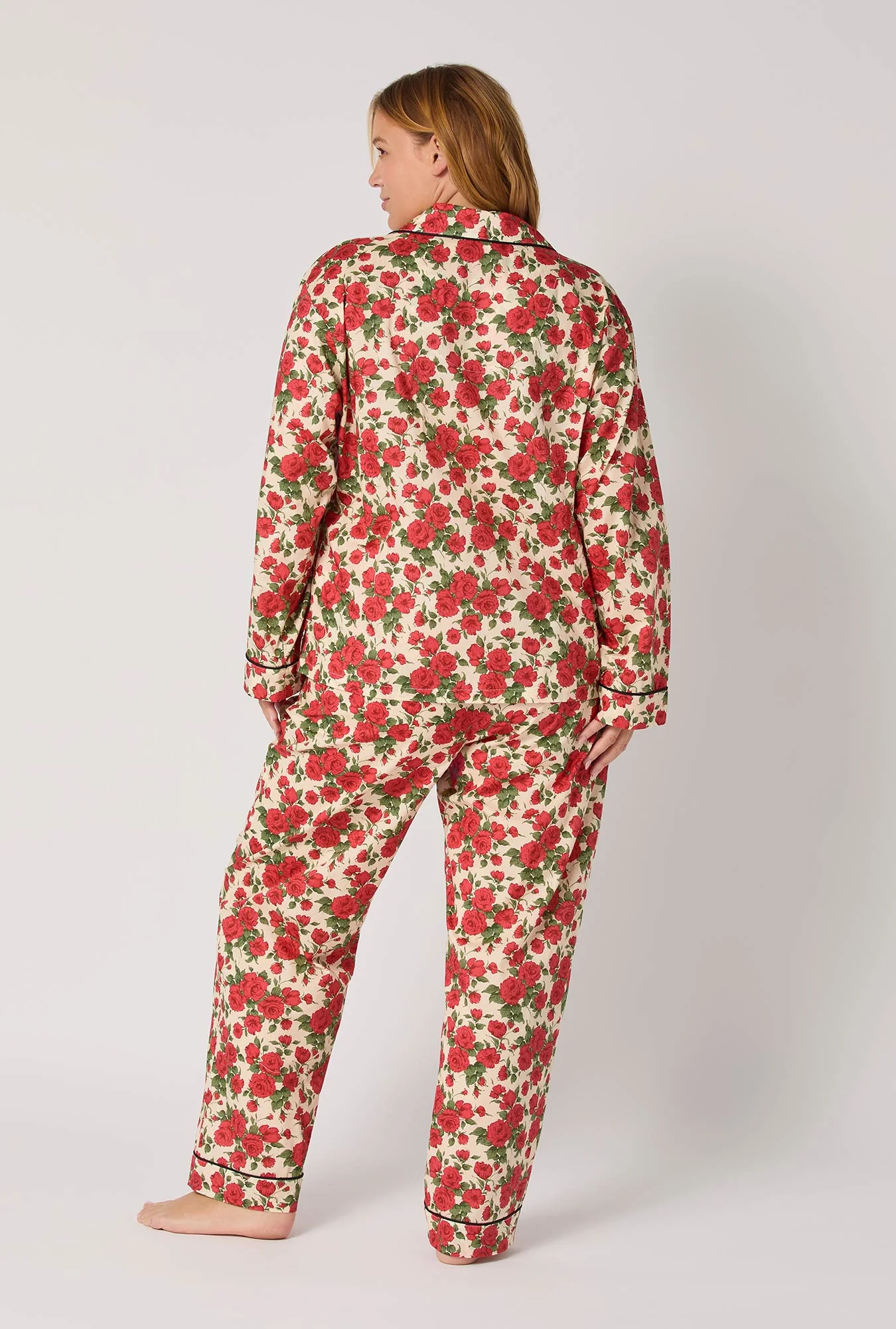 Carline Rose Long Sleeve Classic Woven Tana Lawn® Pj Set Made With Liberty Fabric - Image 6
