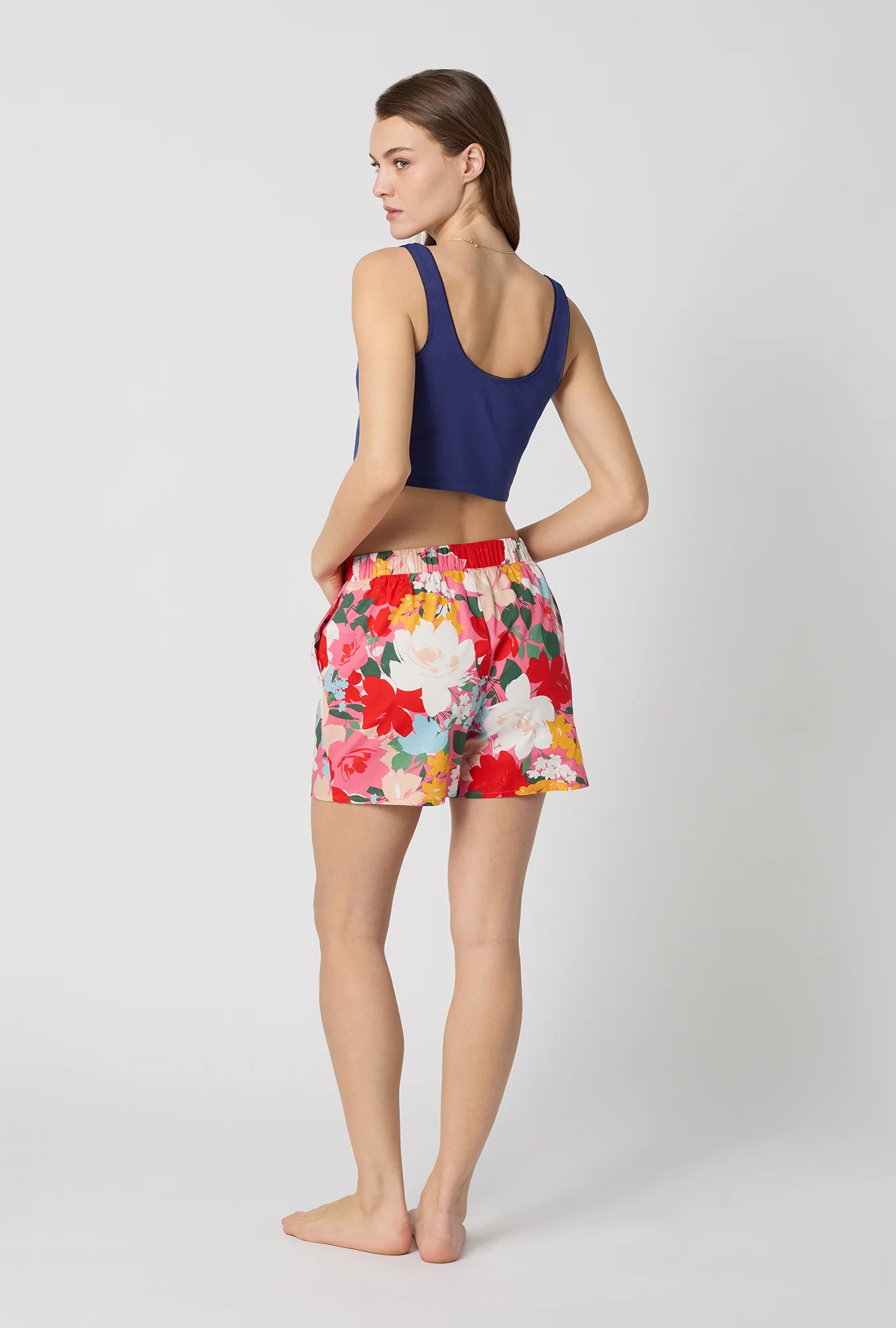 Cassandra Woven Cotton Poplin Boxer Short - Image 4