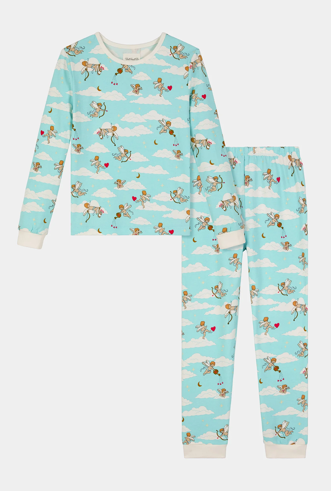 Cheeky Cupid Long Sleeve Stretch Jersey Kids Pj Set - Image 5