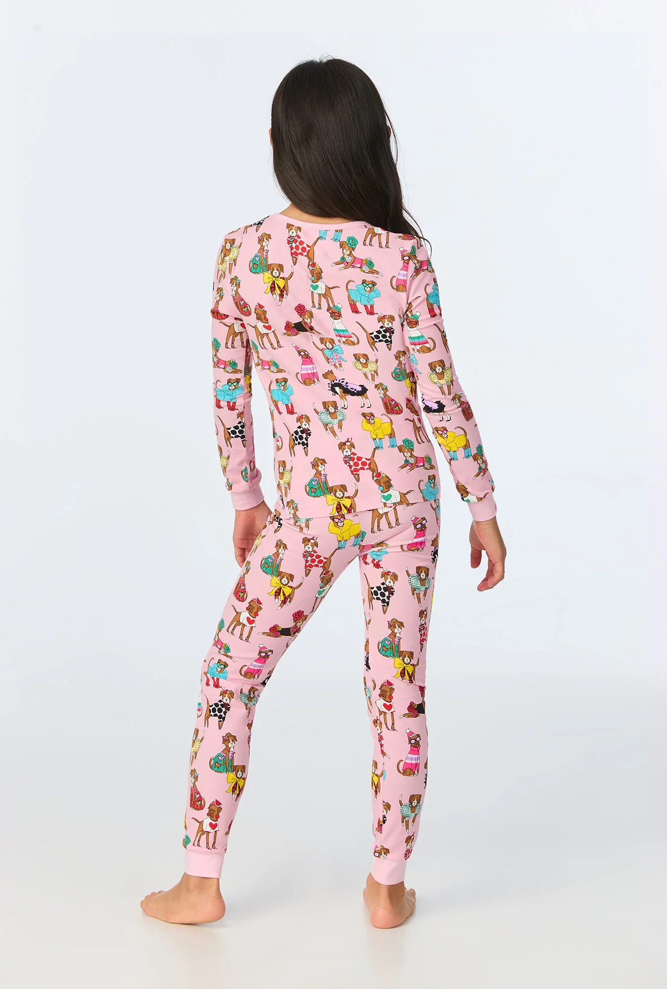 Bedhead x Bronwyn Newport Chic Boxers Long Sleeve Stretch Jersey Kids PJ Set - Image 3