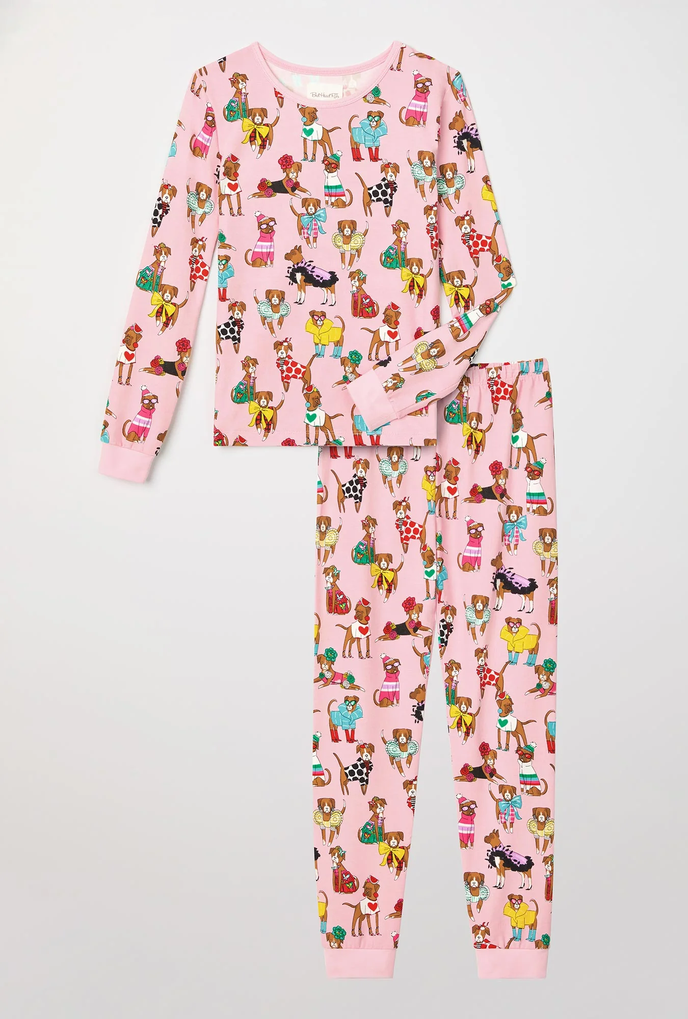 Bedhead x Bronwyn Newport Chic Boxers Long Sleeve Stretch Jersey Kids PJ Set - Image 4