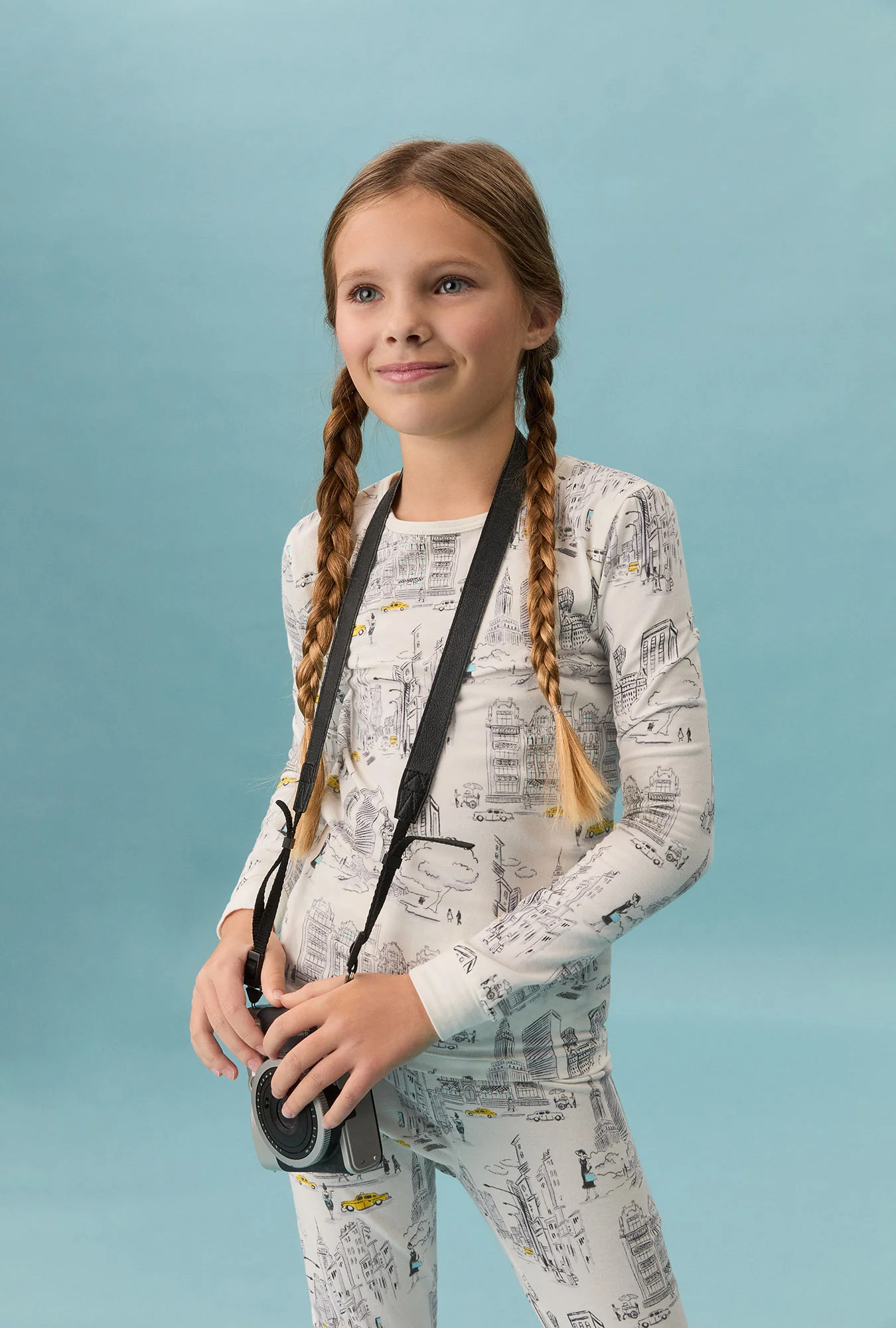 City That Never Sleeps Long Sleeve Stretch Jersey Kids PJ Set