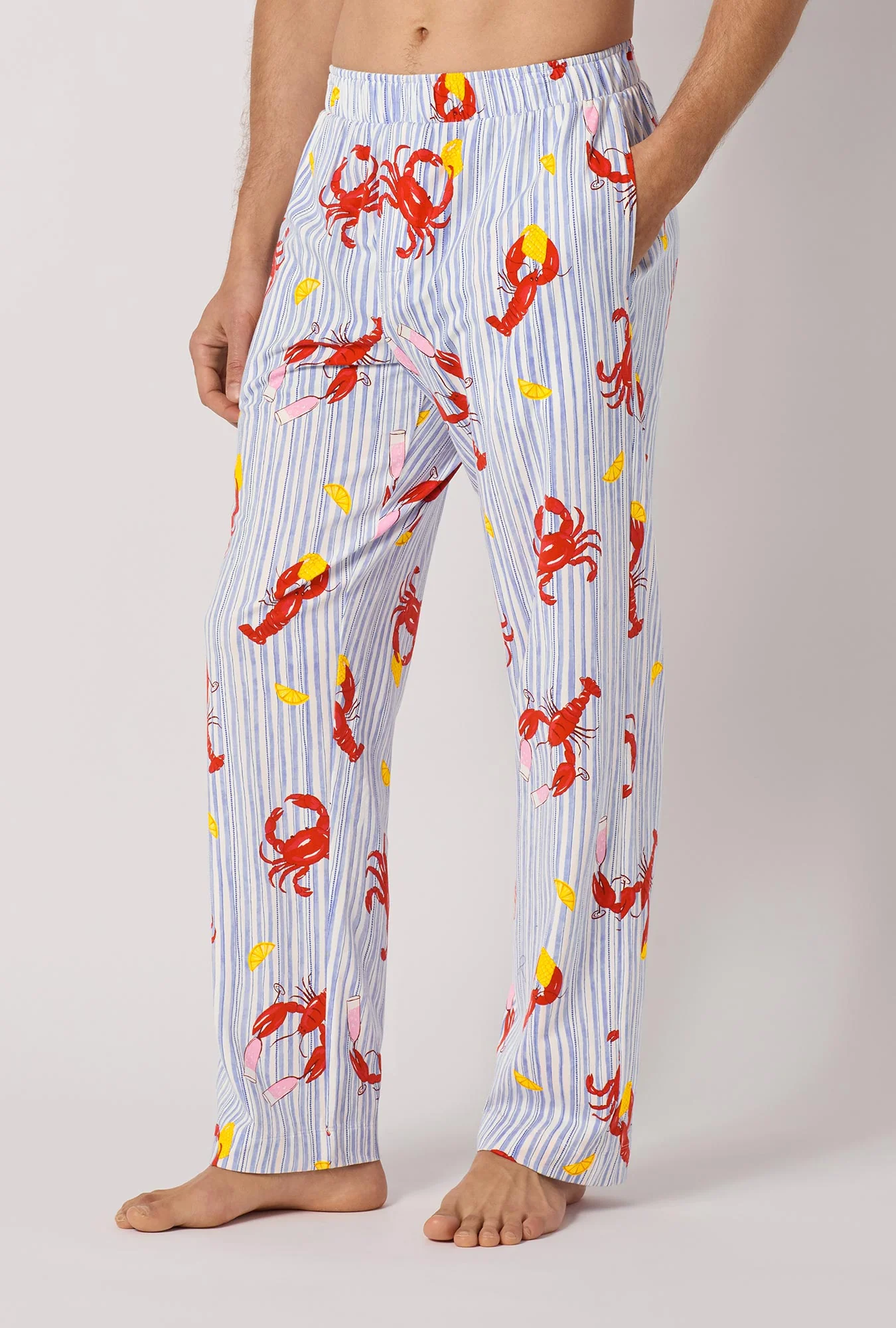 Coastal Feast Men's Stretch Jersey Pj Pant - Image 2