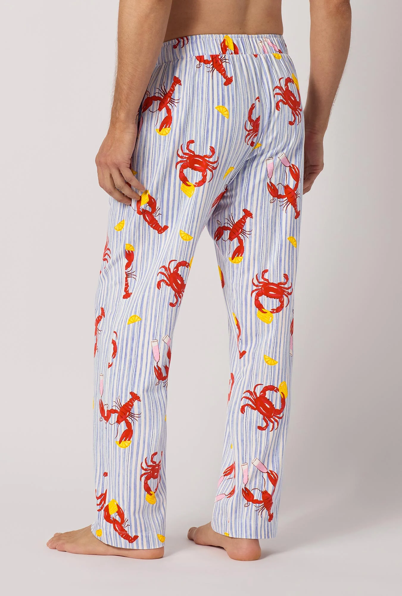 Coastal Feast Men's Stretch Jersey Pj Pant - Image 3