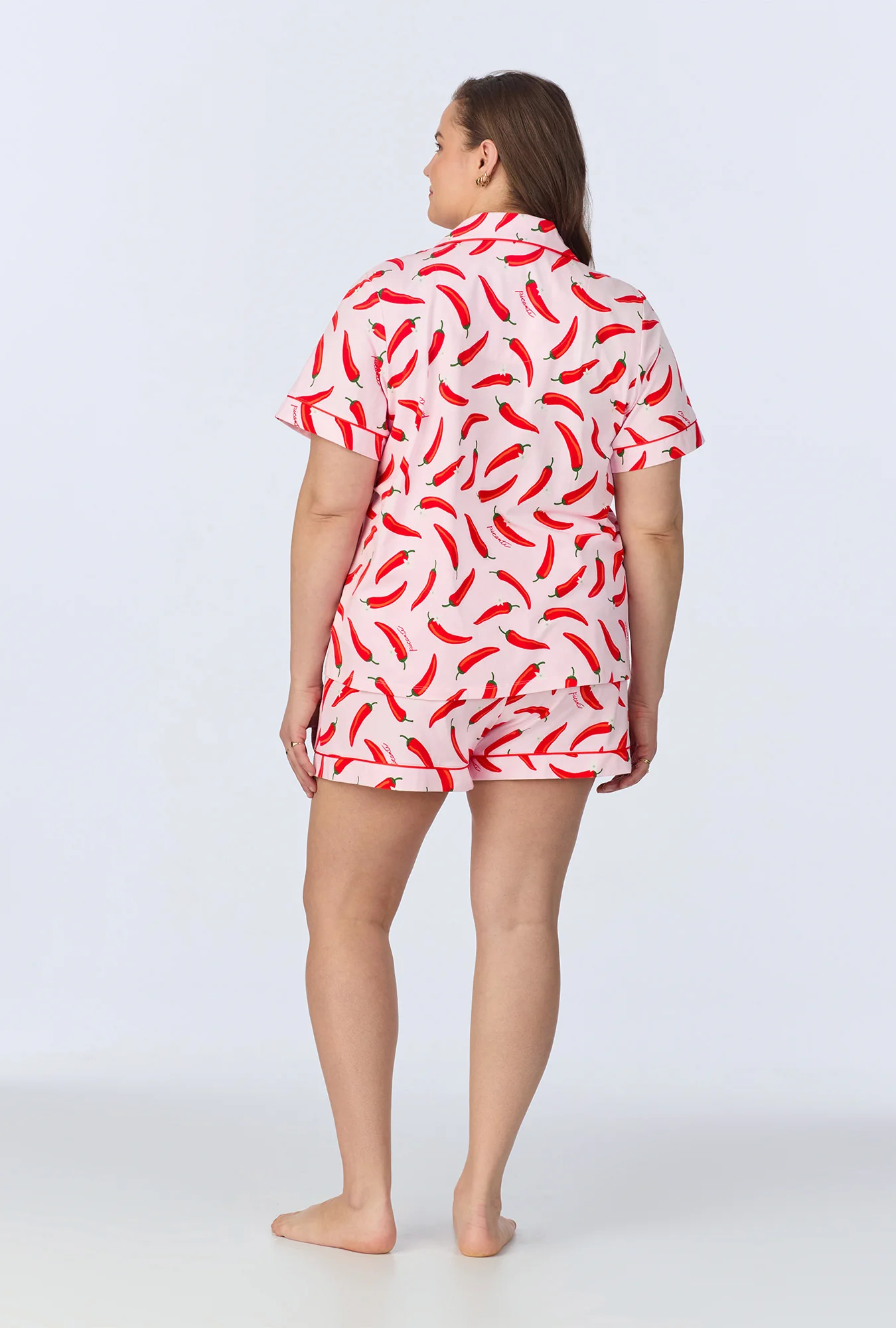 Coming In Hot Short Sleeve Classic Shorty Stretch Jersey PJ Set - Image 7