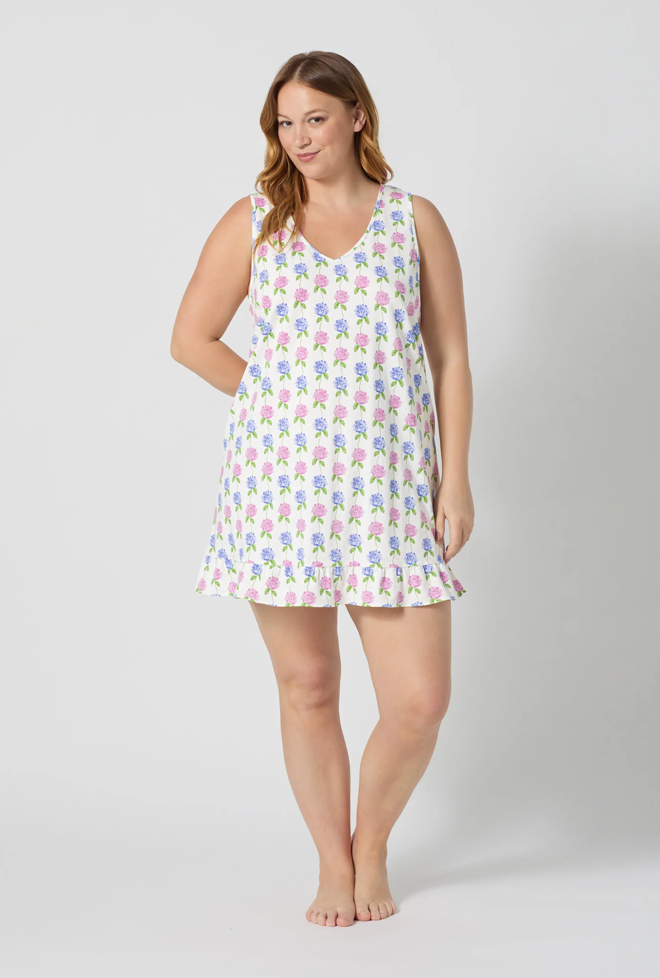 Cottage Parlor Ruffle Stretch Jersey Chemise - Image 5