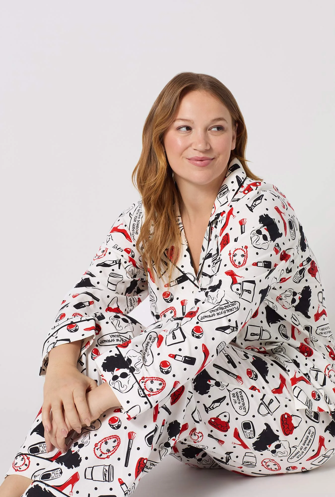 Devil Wears Prada Long Sleeve Classic Stretch Jersey Pj Set - Image 6