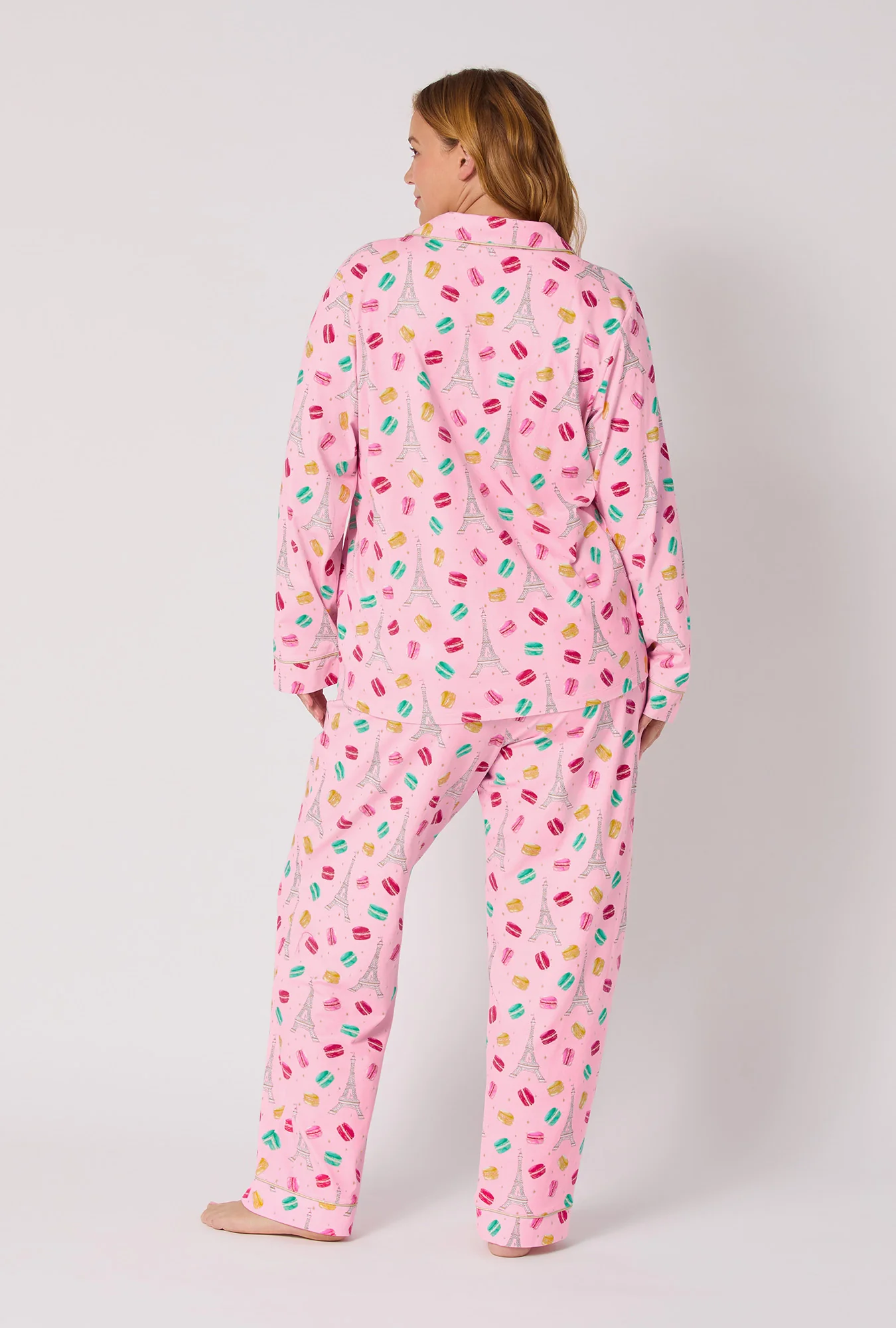 Eiffel For You Long Sleeve Classic Stretch Jersey Pj Set - Image 6