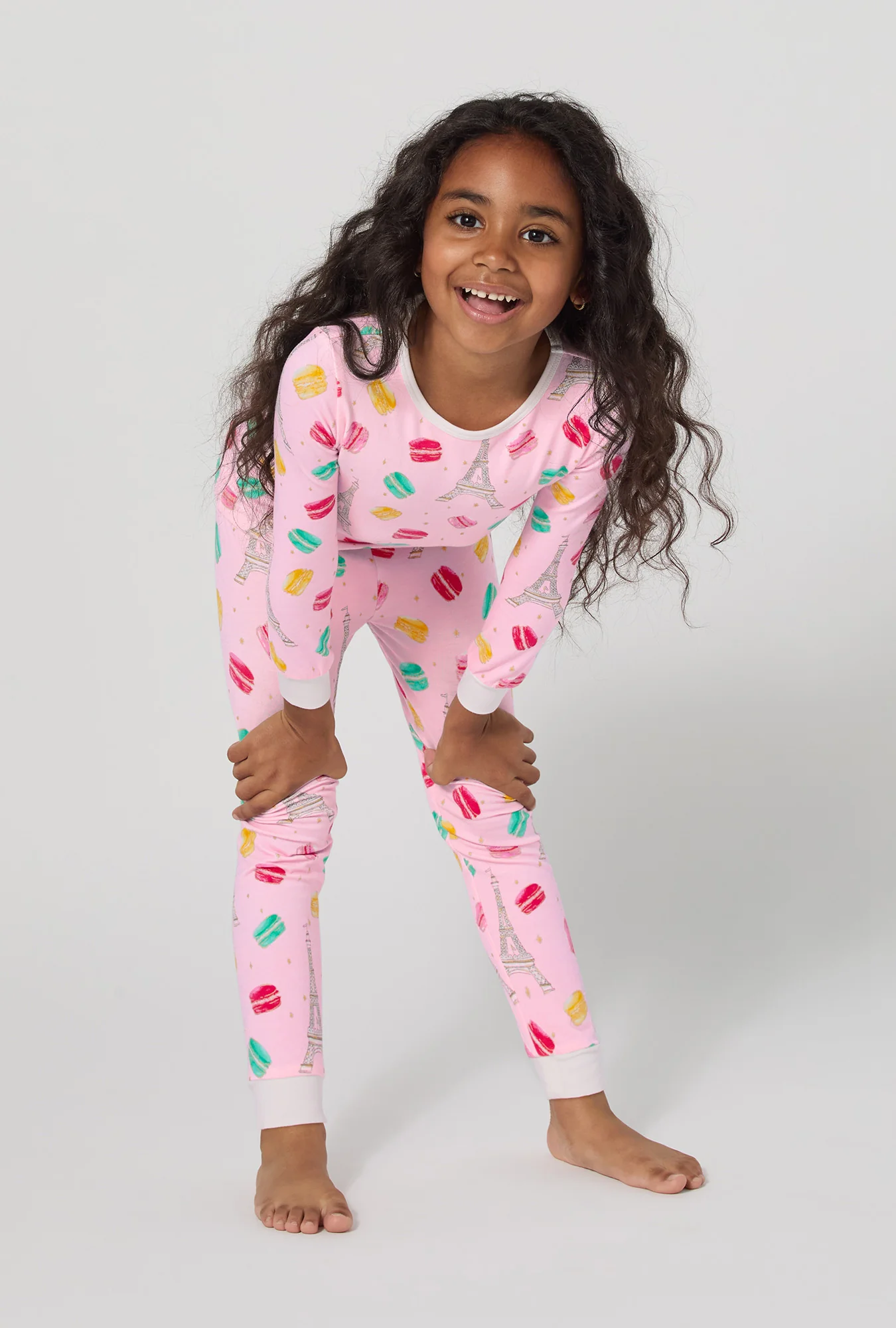 Eiffel For You Long Sleeve Stretch Jersey Kids Pj Set - Image 3