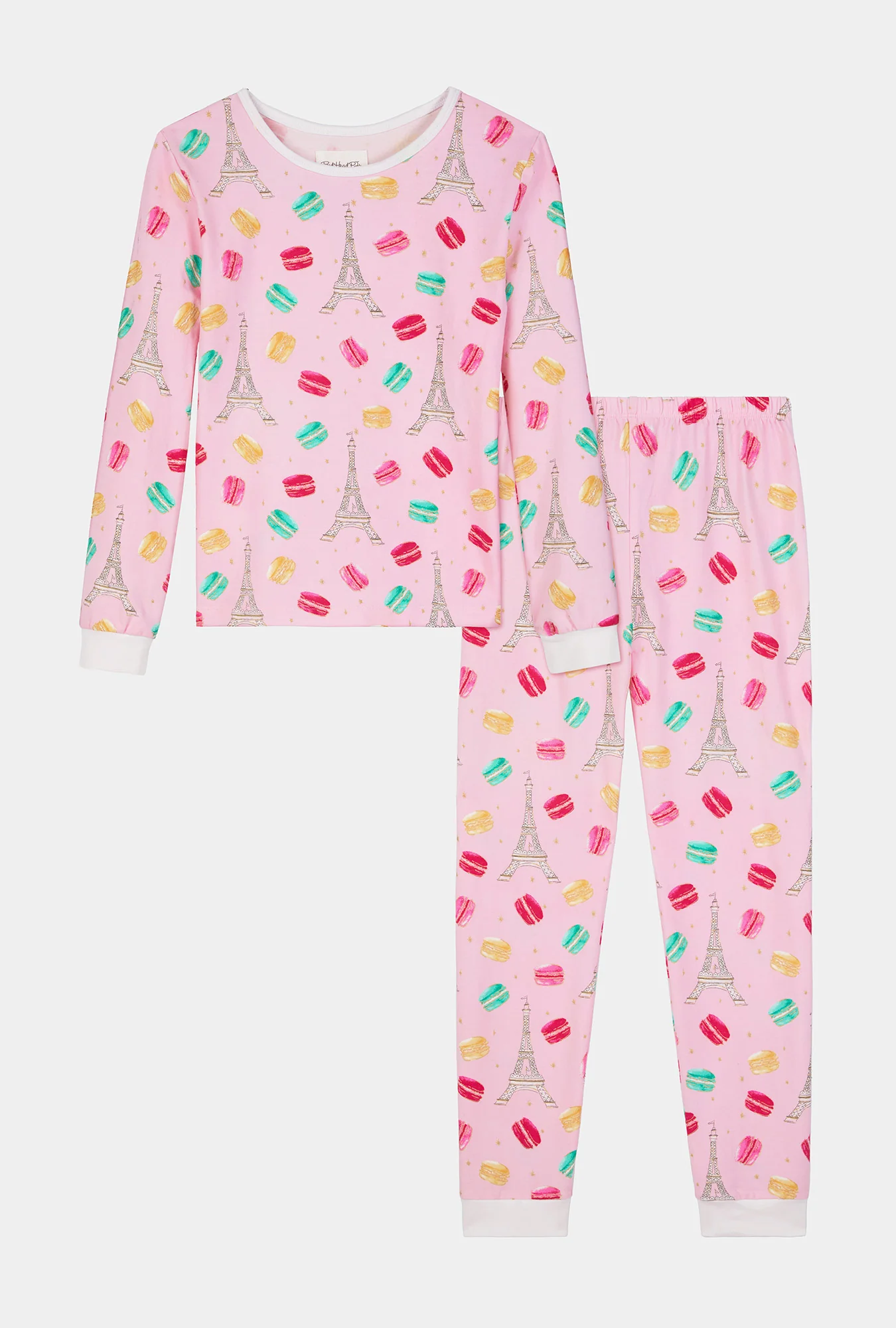Eiffel For You Long Sleeve Stretch Jersey Kids Pj Set - Image 5