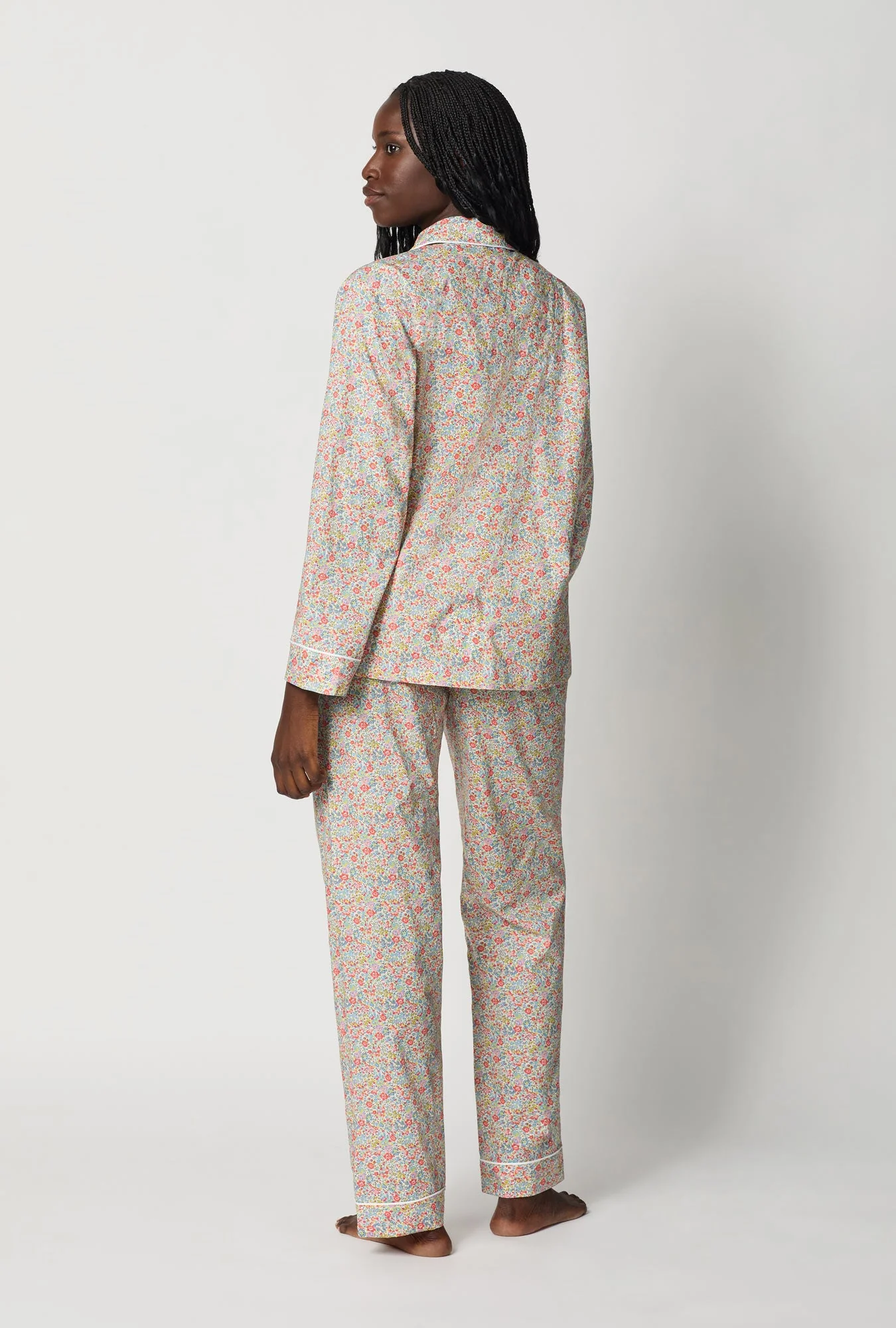 Emma And Georgina Long Sleeve Classic Woven Tana Lawn® Pj Set Made With Liberty Fabric - Image 4
