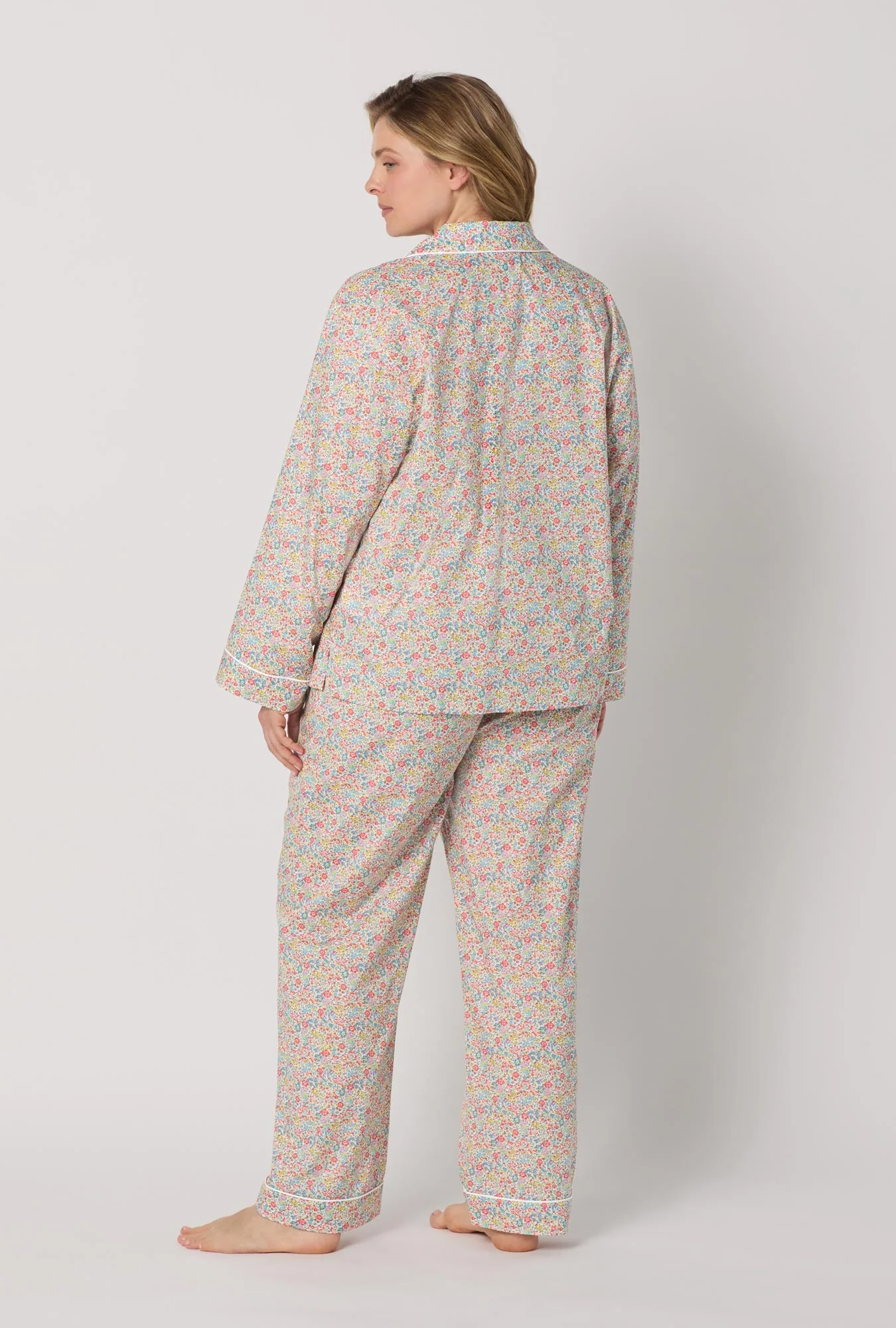 Emma And Georgina Long Sleeve Classic Woven Tana Lawn® Pj Set Made With Liberty Fabric - Image 6