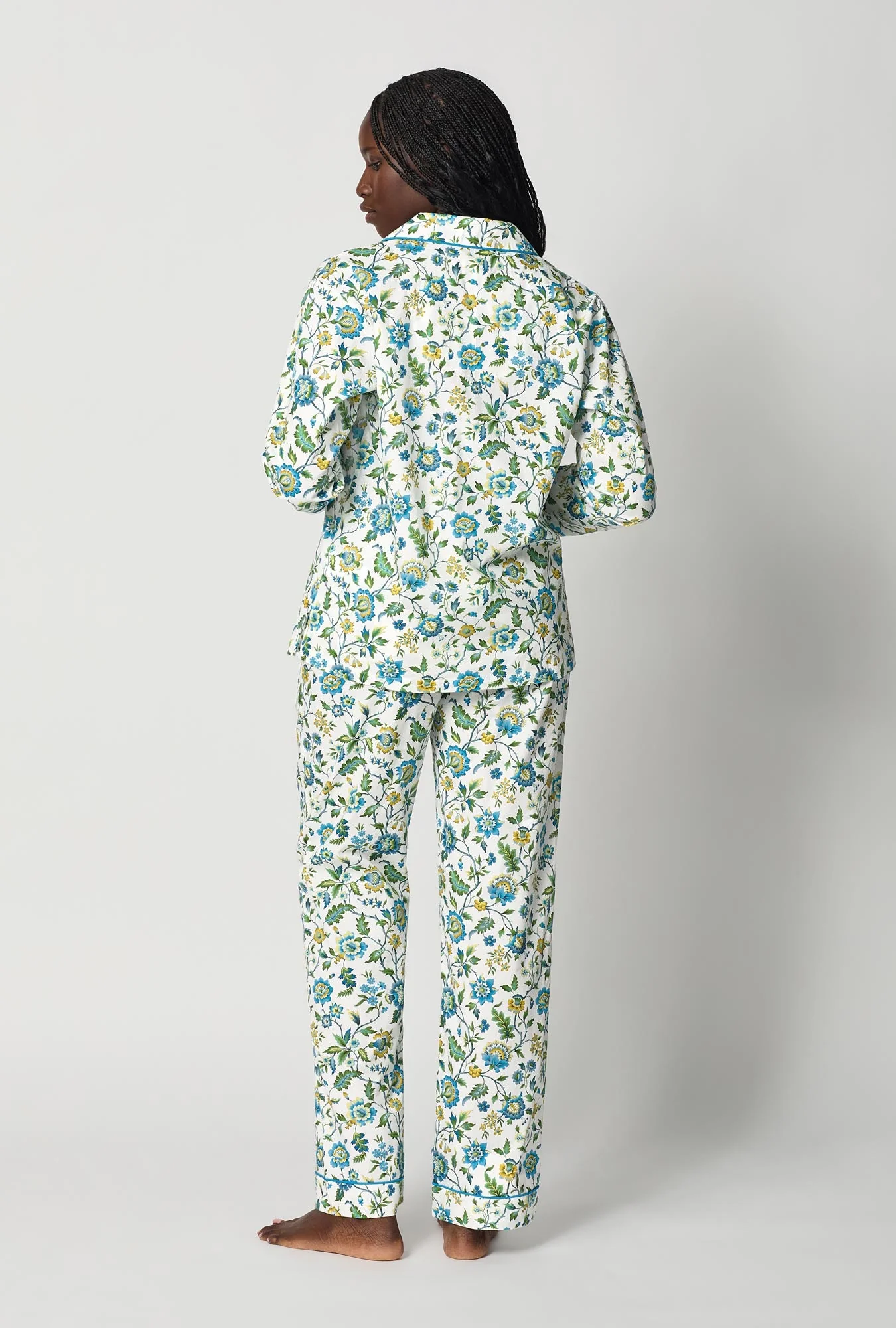 Eva Belle Long Sleeve Classic Woven Tana Lawn® Pj Set Made With Liberty Fabric - Image 3