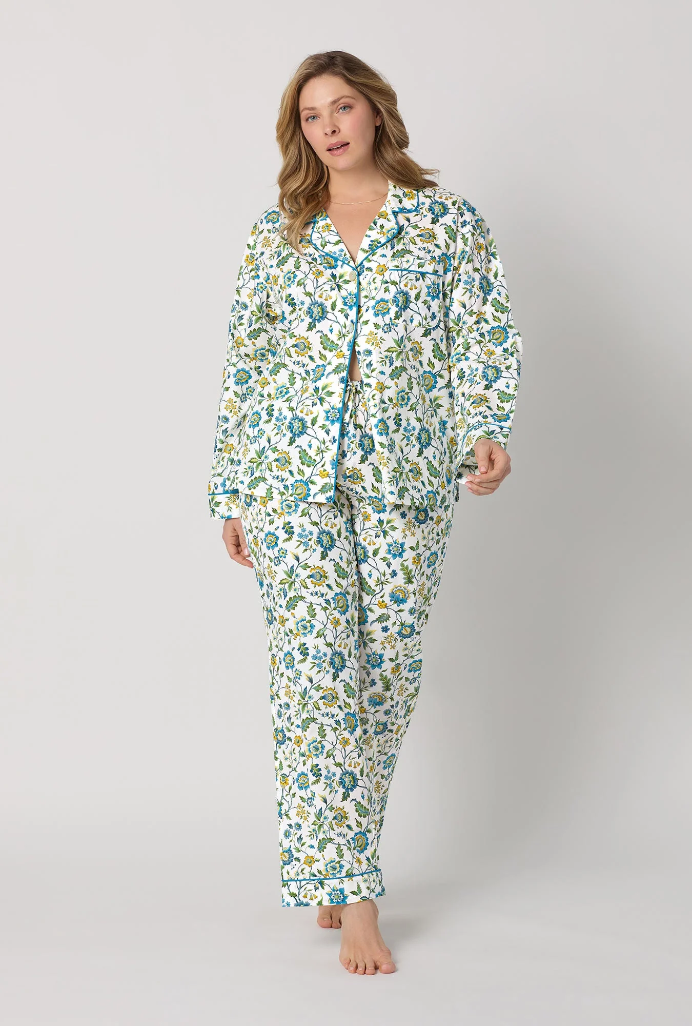 Eva Belle Long Sleeve Classic Woven Tana Lawn® Pj Set Made With Liberty Fabric - Image 5