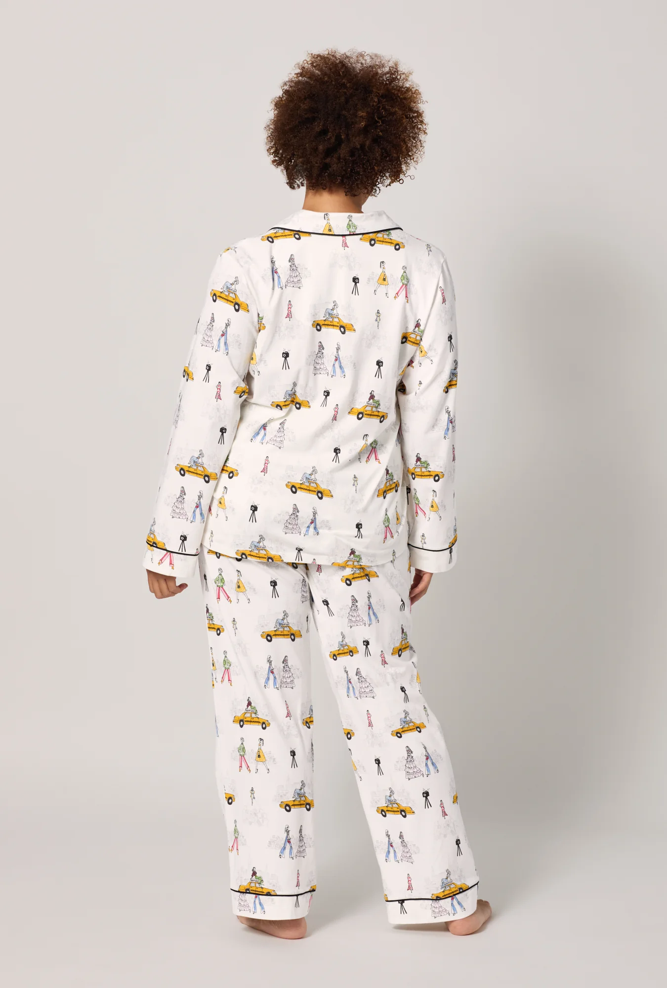 Fashion Week Long Sleeve Classic Stretch Jersey Pj Set - Image 5