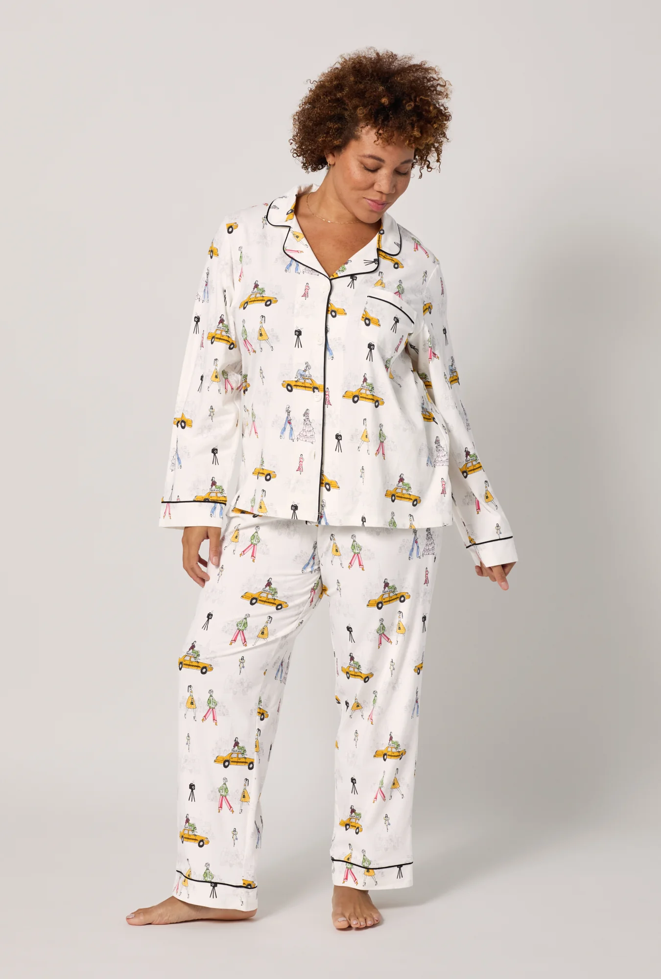 Fashion Week Long Sleeve Classic Stretch Jersey Pj Set - Image 6