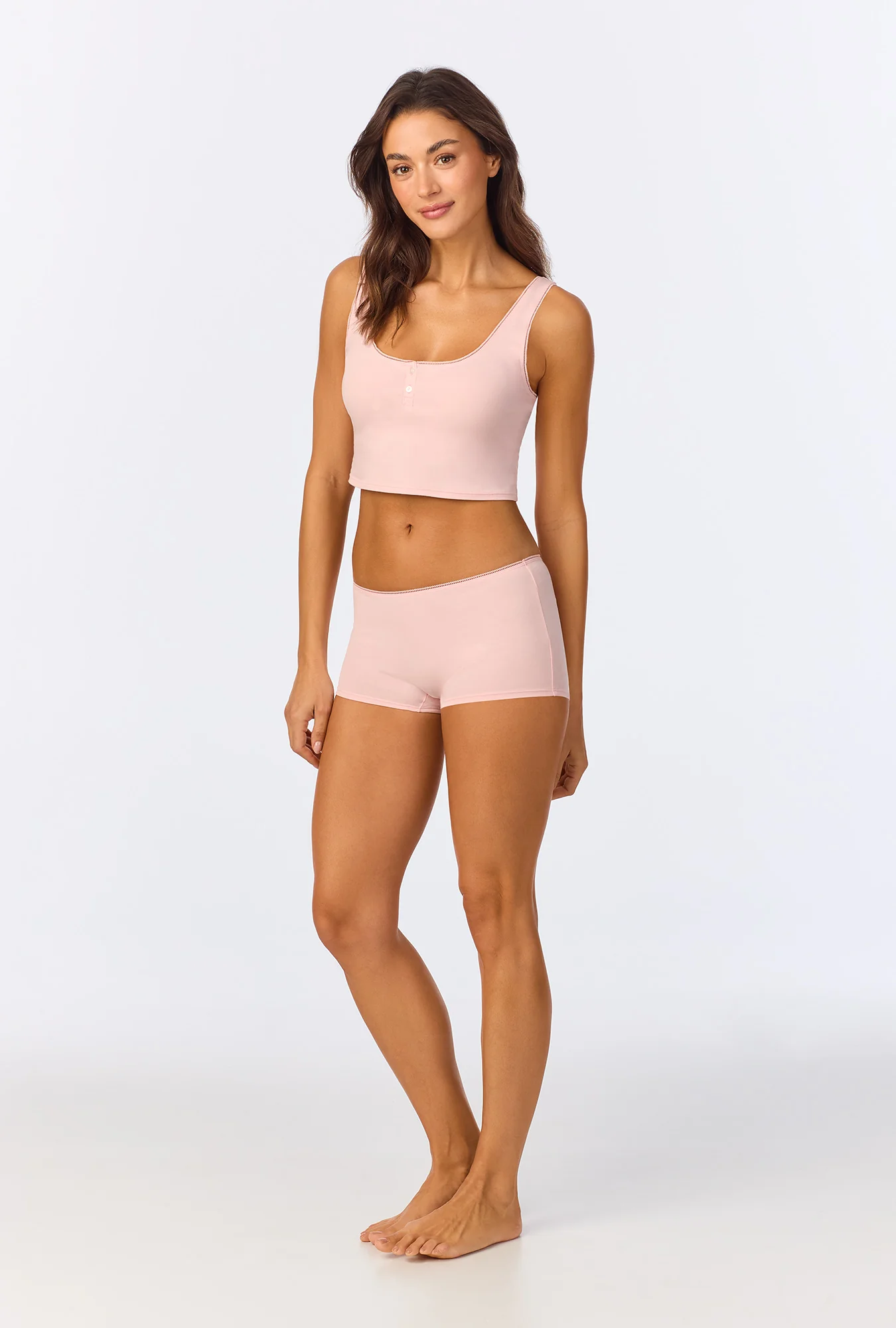 First Blush Stretch Jersey Crop Tank - Image 3