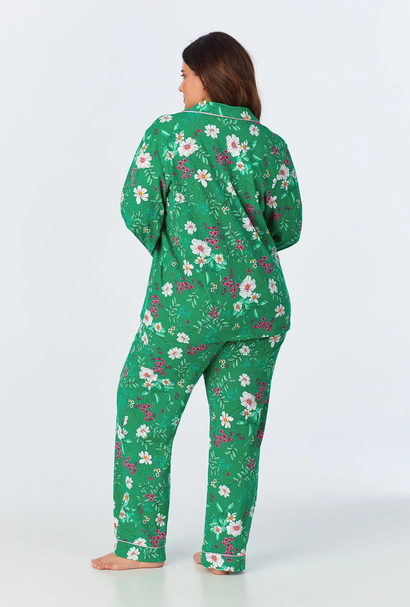 Forever Floral Long Sleeve Classic Stretch Jersey PJ Set - Image 5