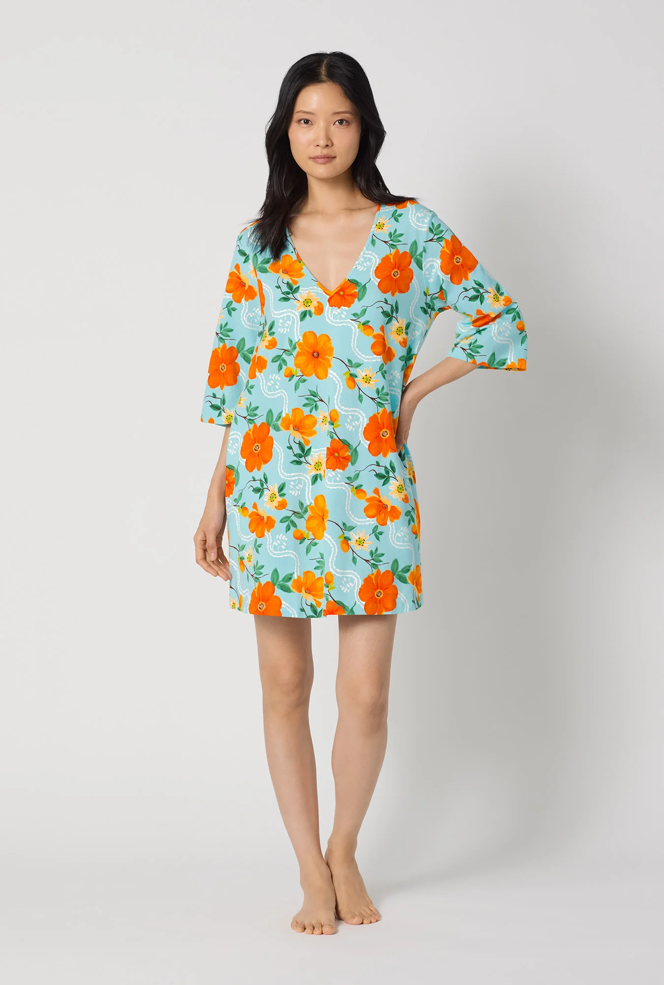 Golden Breeze Stretch Jersey Sleep Dress