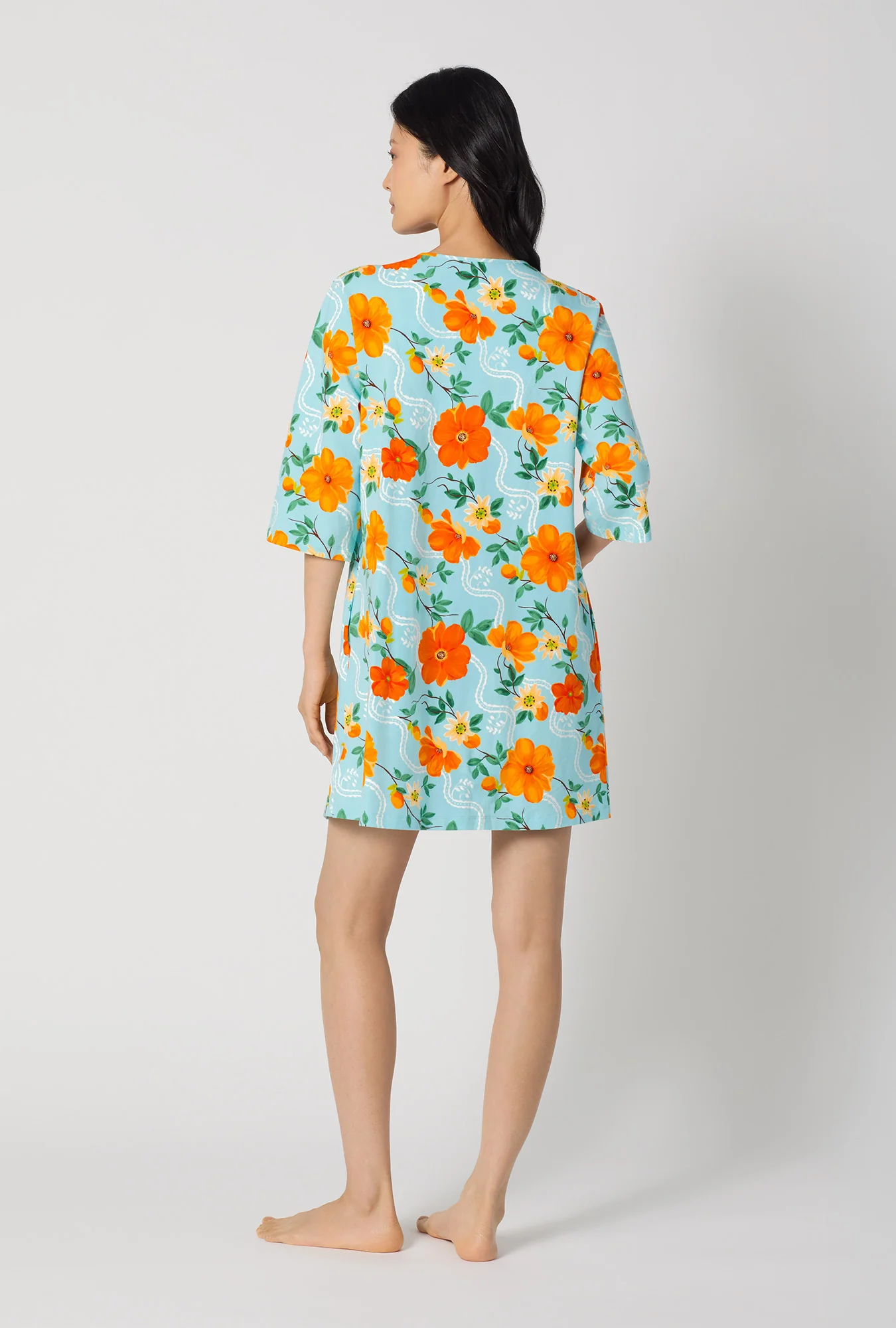 Golden Breeze Stretch Jersey Sleep Dress - Image 3