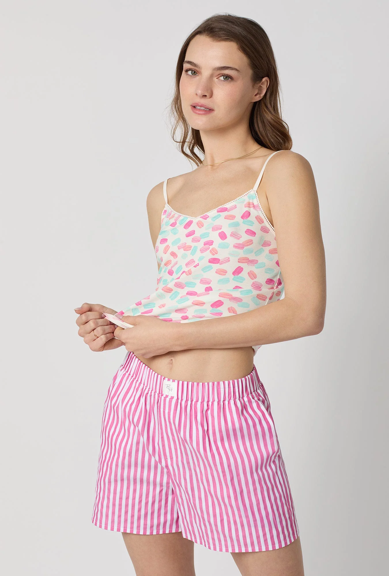 Hot Pink 3D Stripe Cotton Sateen Boxer Short - Image 4