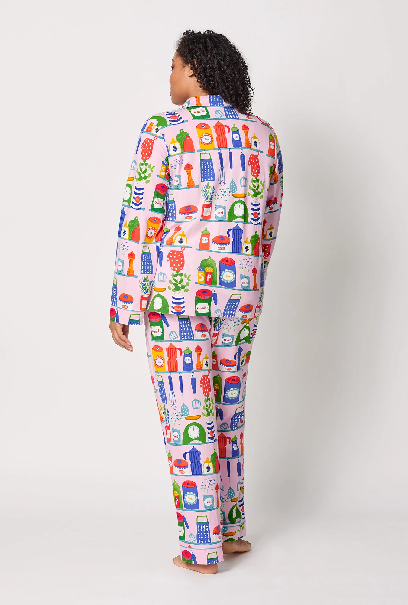 In The Kitchen Long Sleeve Classic Stretch Jersey Pj Set - Image 6