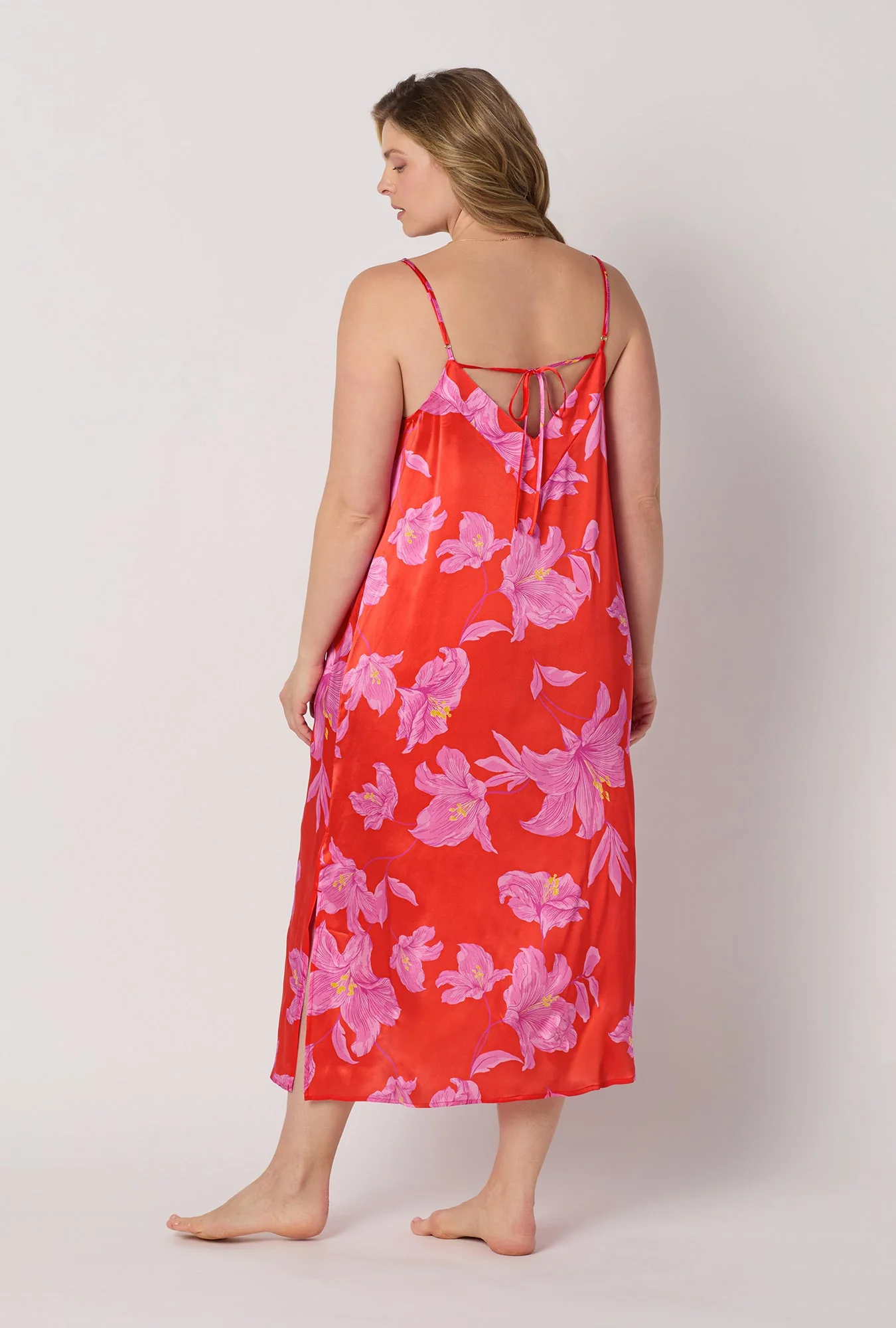 Island Lily Woven Washable Silk Chemise - Image 6