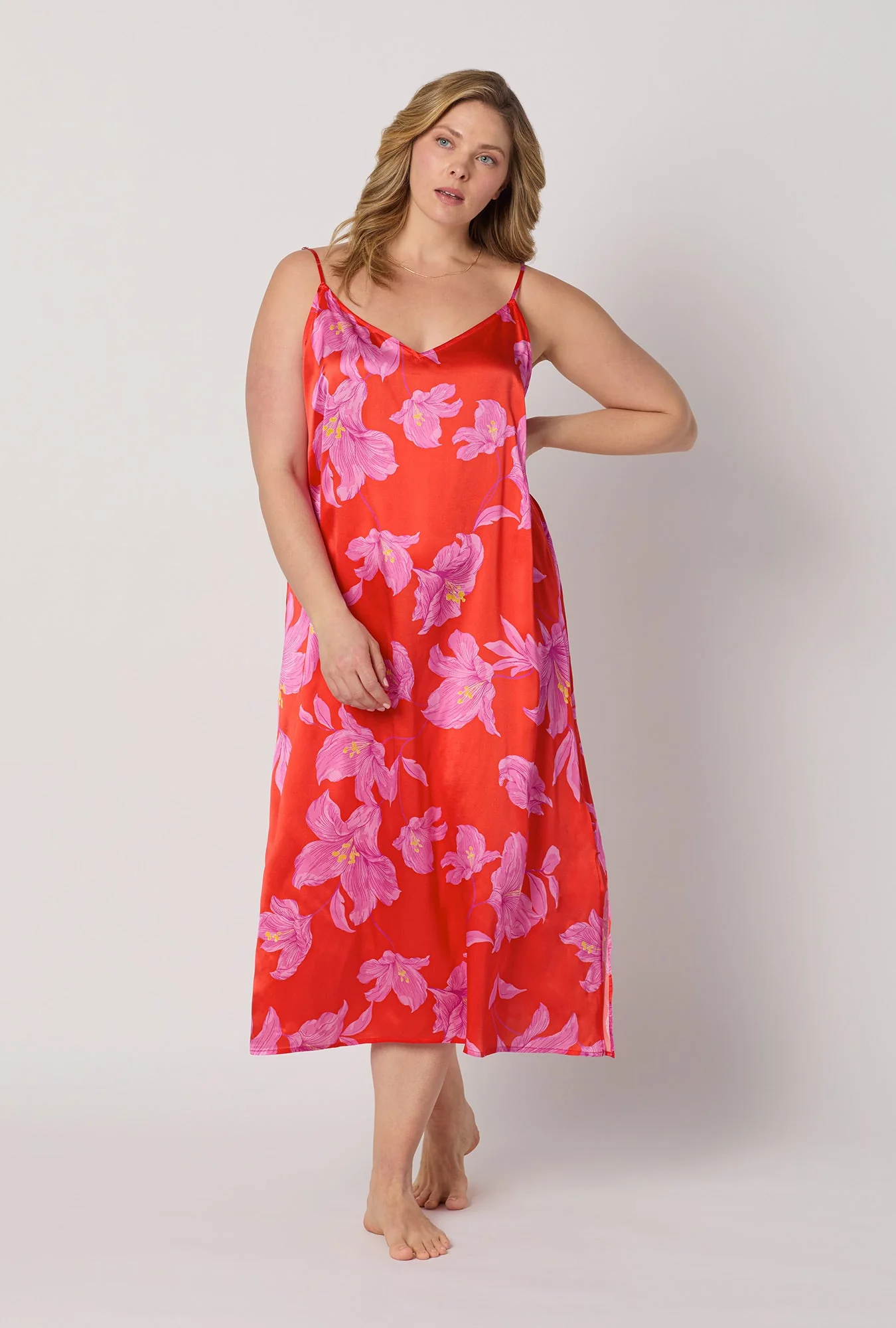 Island Lily Woven Washable Silk Chemise - Image 7