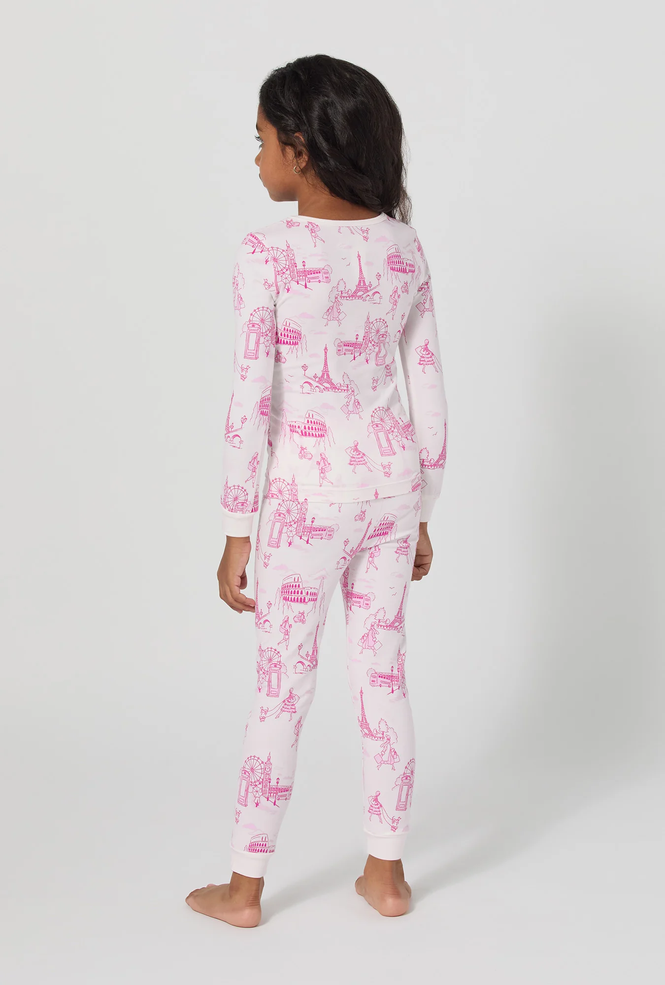 Jet Setter Long Sleeve Stretch Jersey Kids Pj Set - Image 2