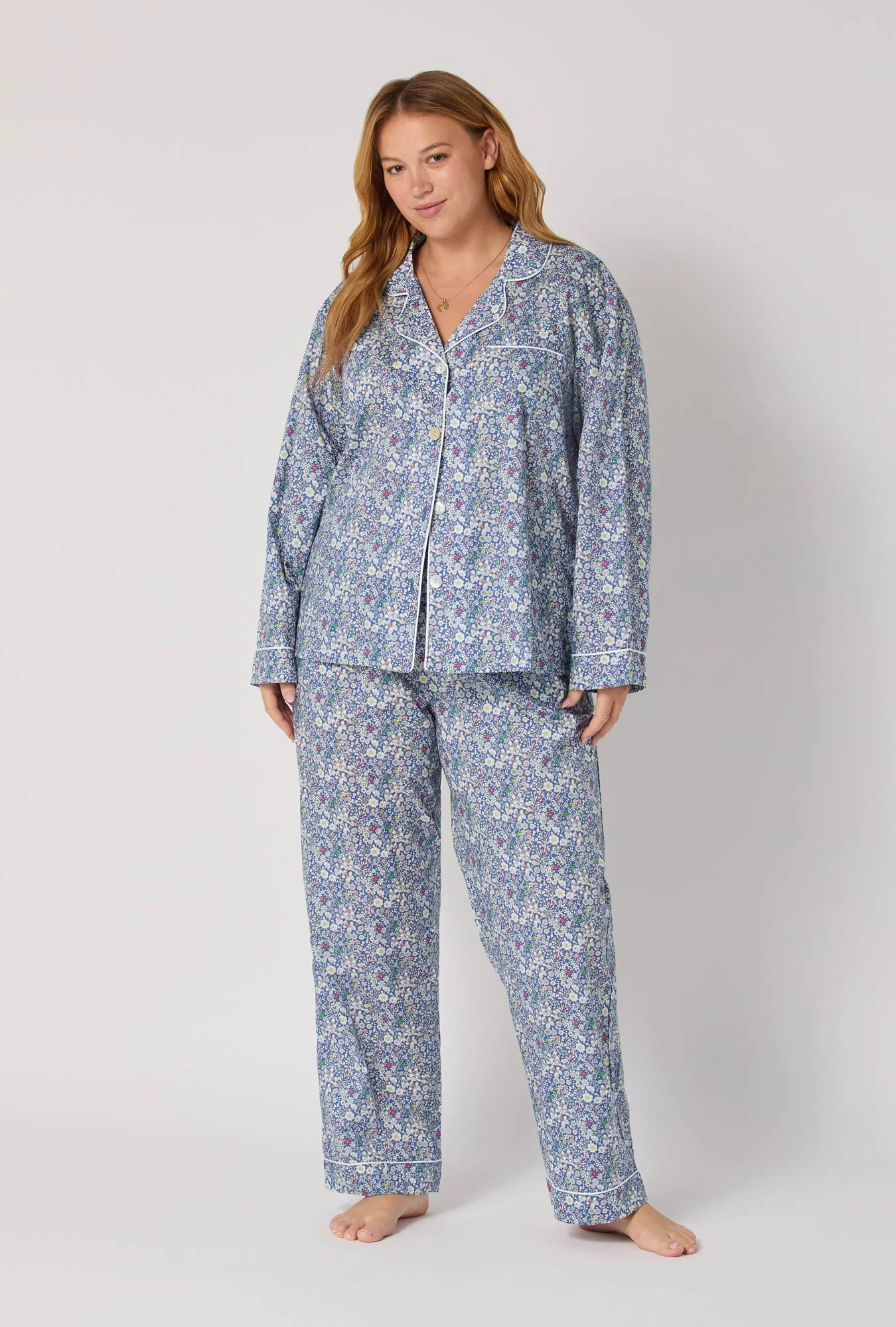 June's Meadow Long Sleeve Classic Woven Tana Lawn® Pj Set Made With Liberty Fabric - Image 5